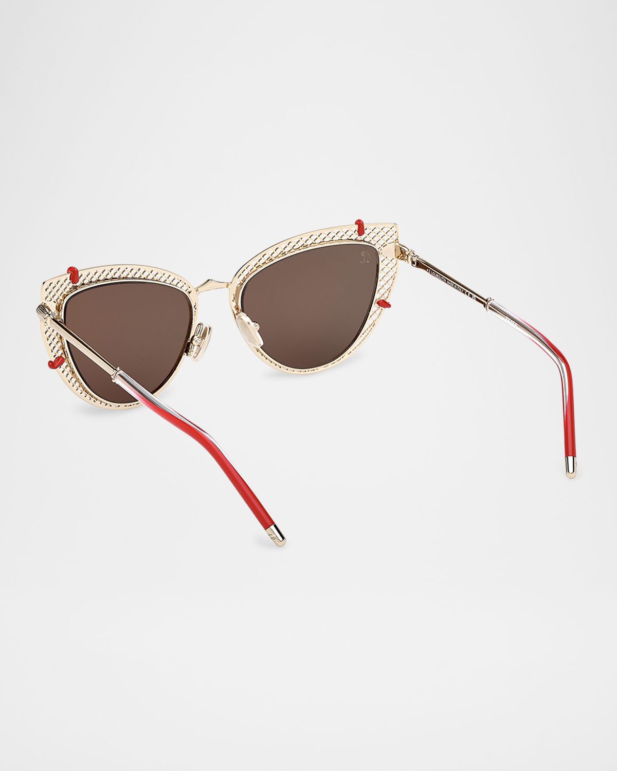 Christian Louboutin Miss Z Metal Cat-Eye Sunglasses