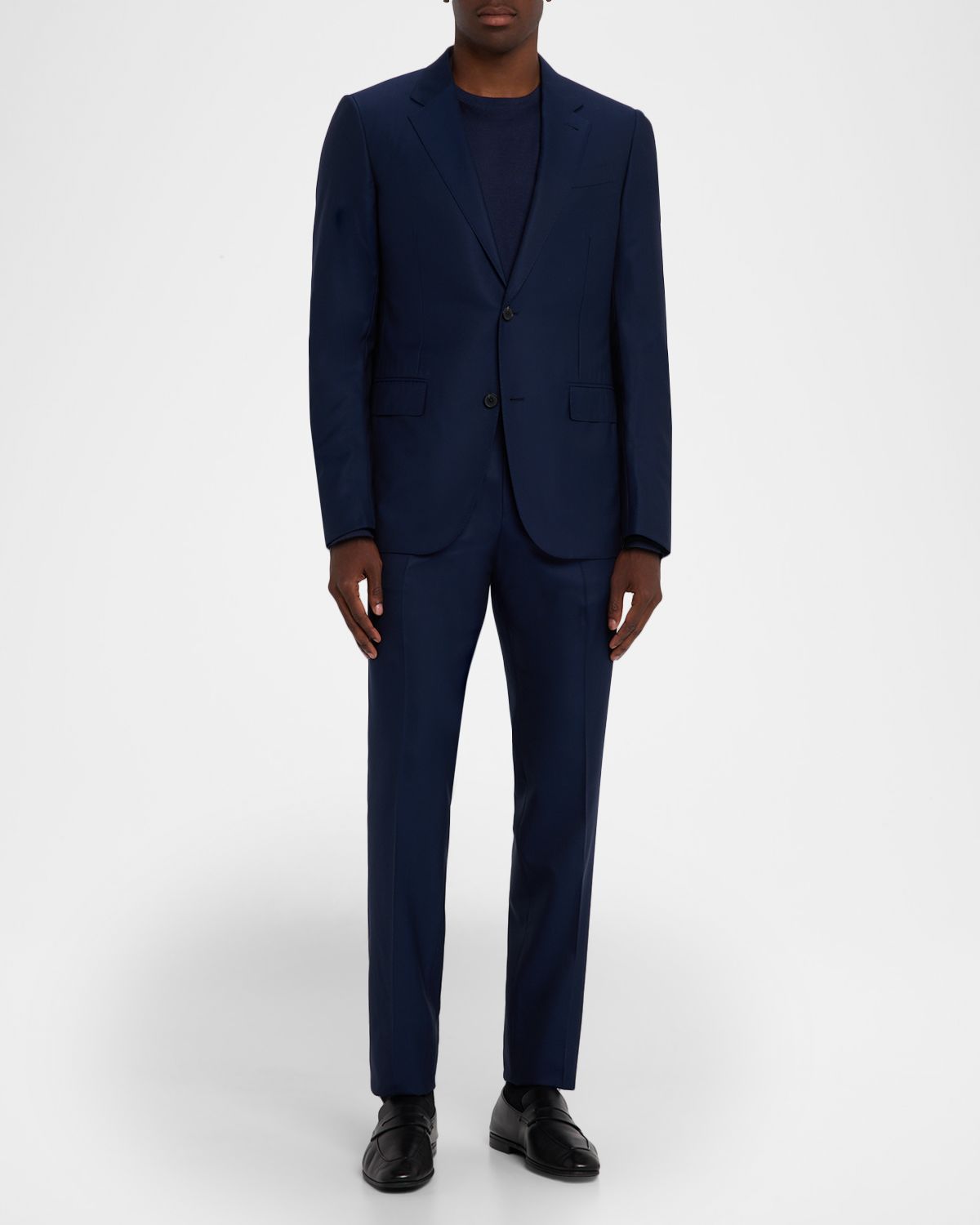 ZEGNA Men's Wool Textured Two-Piece Suit
