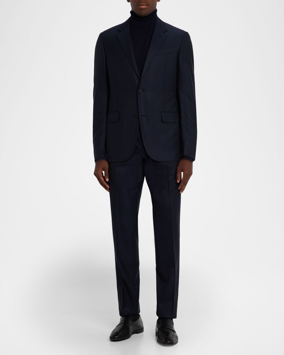 ZEGNA Men's Wool Tonal Stripe Two-Piece Suit