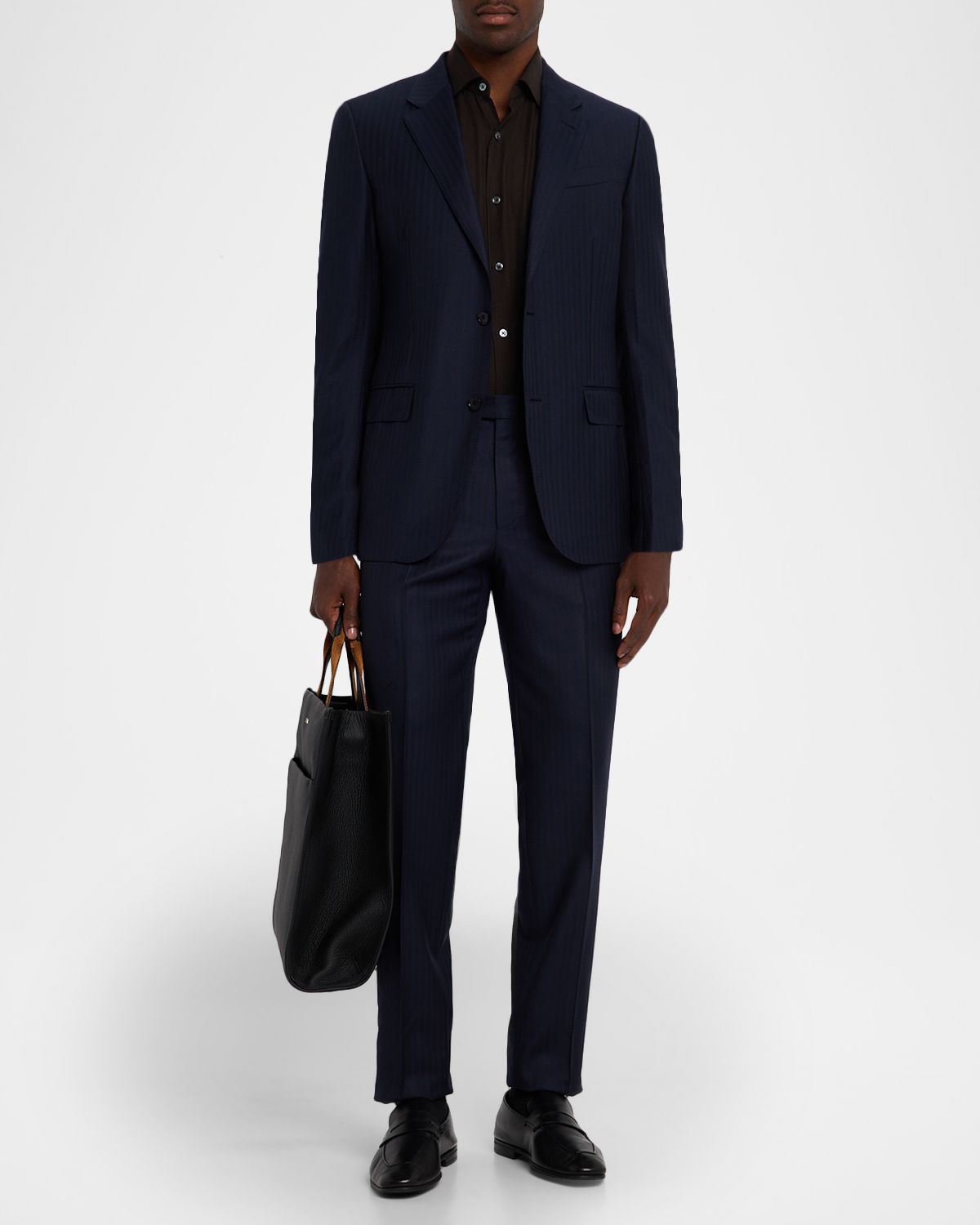 ZEGNA Men's Trofeo Wool Tonal Stripe Two-Piece Suit