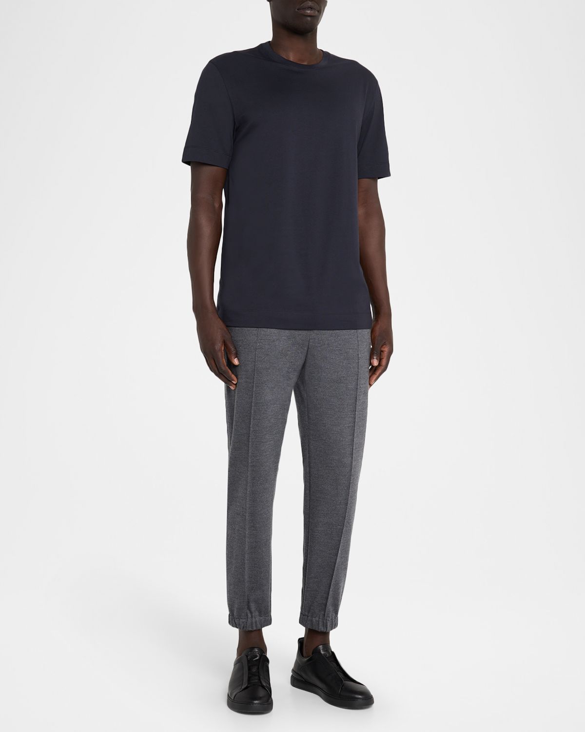 ZEGNA Men 's Cotton Jersey Crewneck T-Shirt