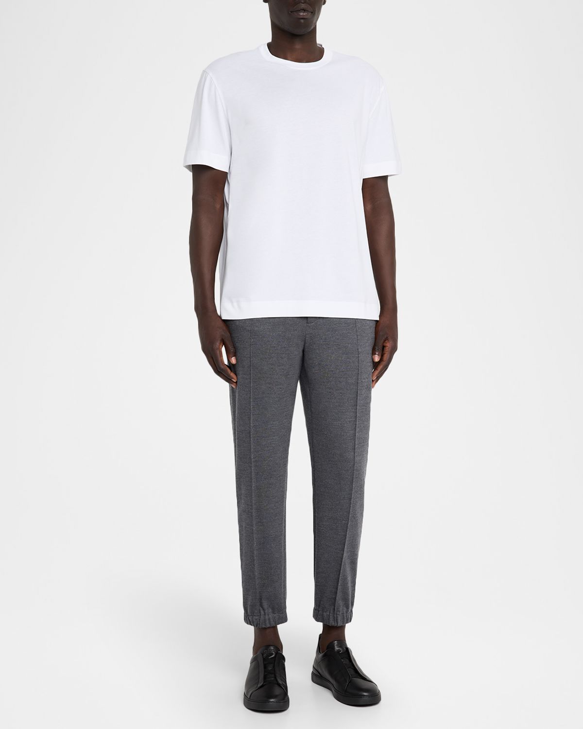 ZEGNA Men 's Cotton Jersey Crewneck T-Shirt
