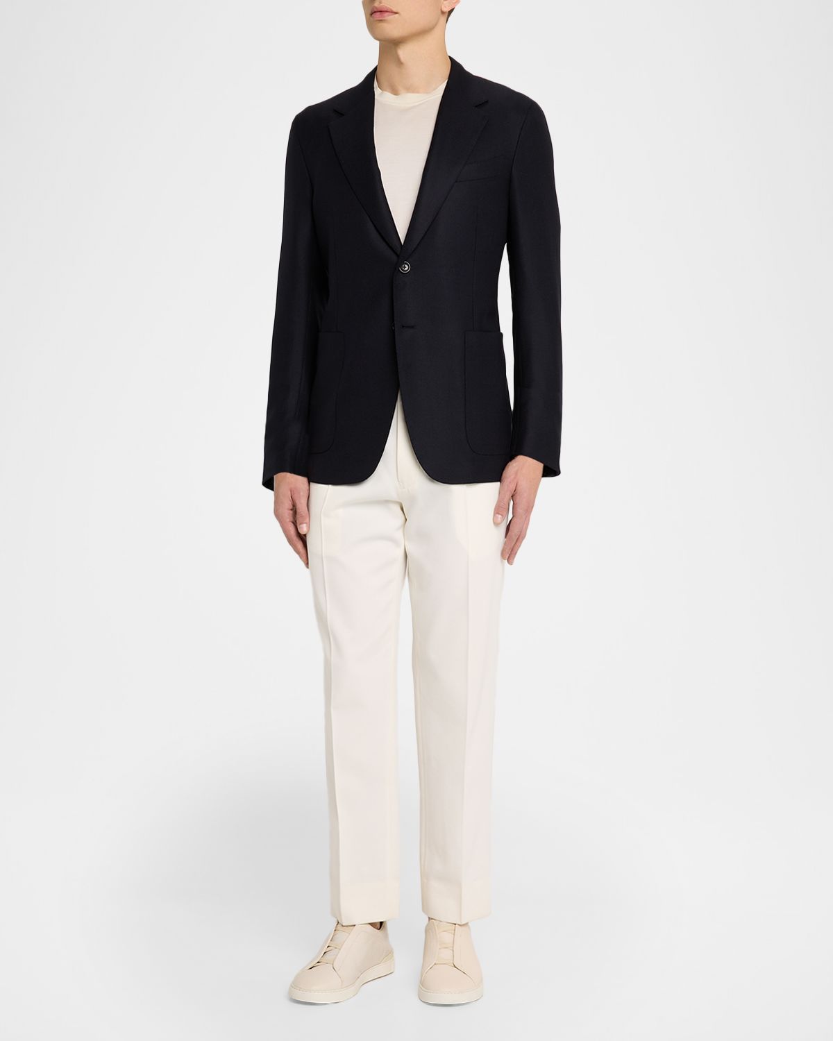 ZEGNA Men 's 15milmil15 Wool Two-Button Sport Coat