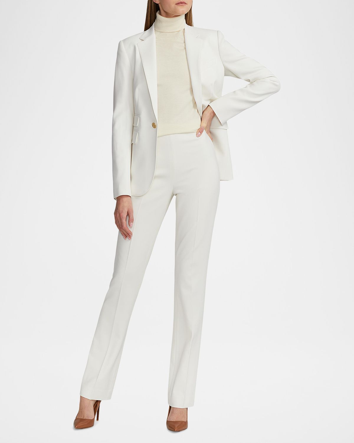 Ralph Lauren Collection Alandra Wool Crepe Pants | Thumbnail 2