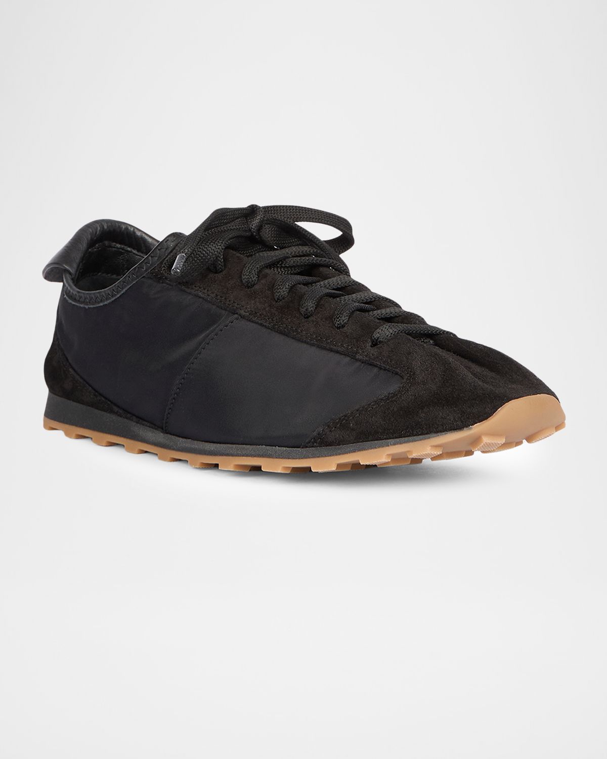 Jacquemus Men 's The Tennis Suede & Nylon Sneakers