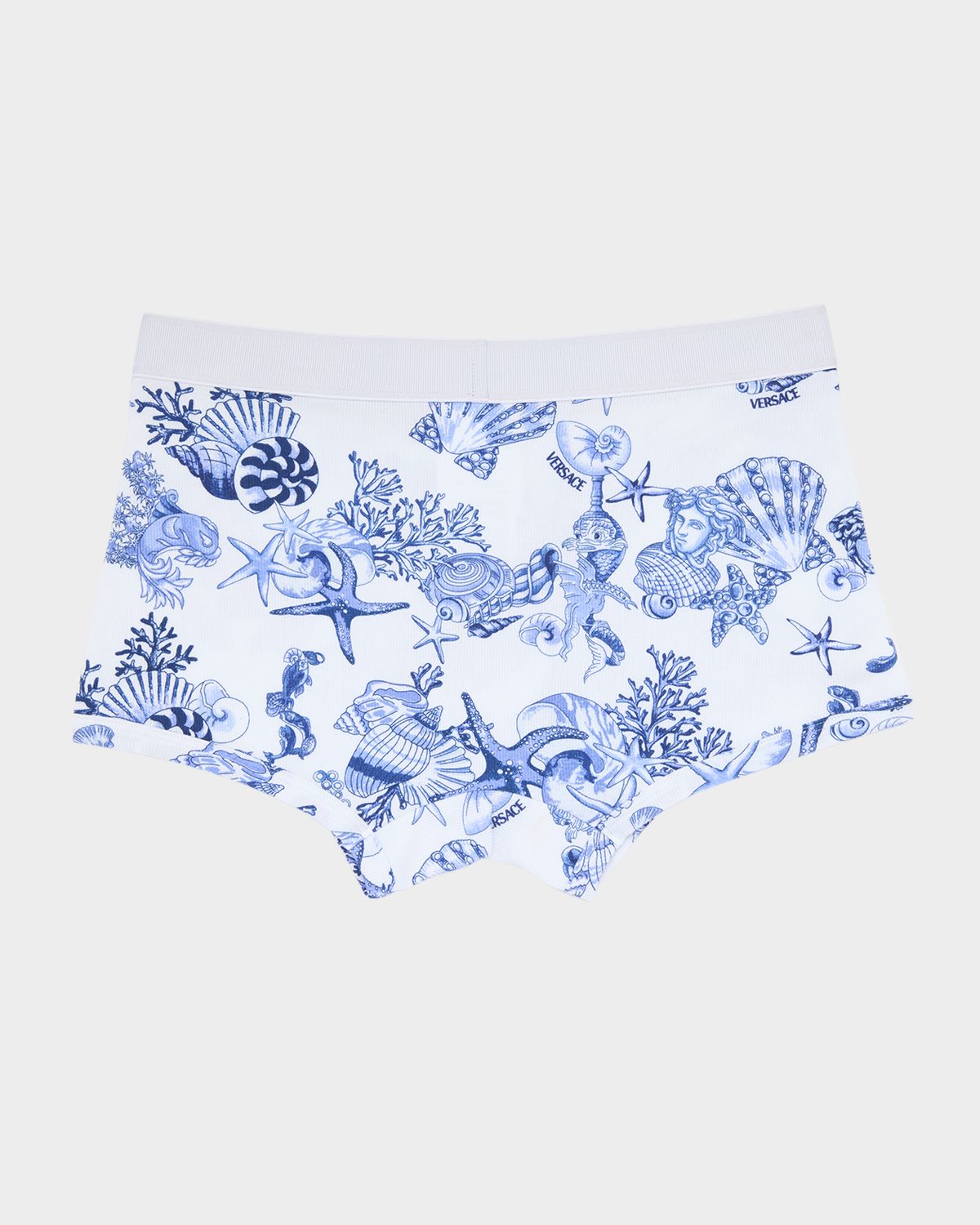 Versace Men 's La Vacanza Ribbed Boxer Briefs