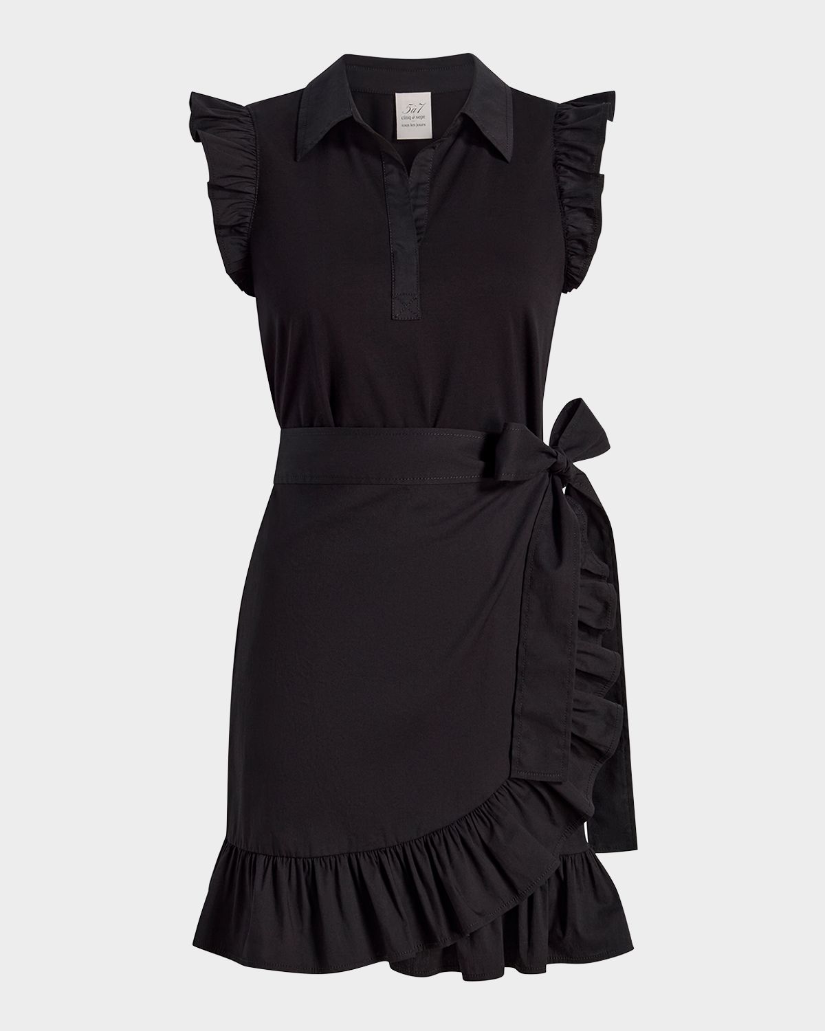 Cinq a Sept Mahlia Ruffled Combo Mini Dress
