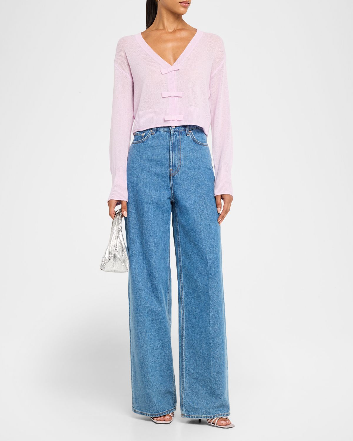 LoveShackFancy Luisella Lightweight Cashmere Cardigan