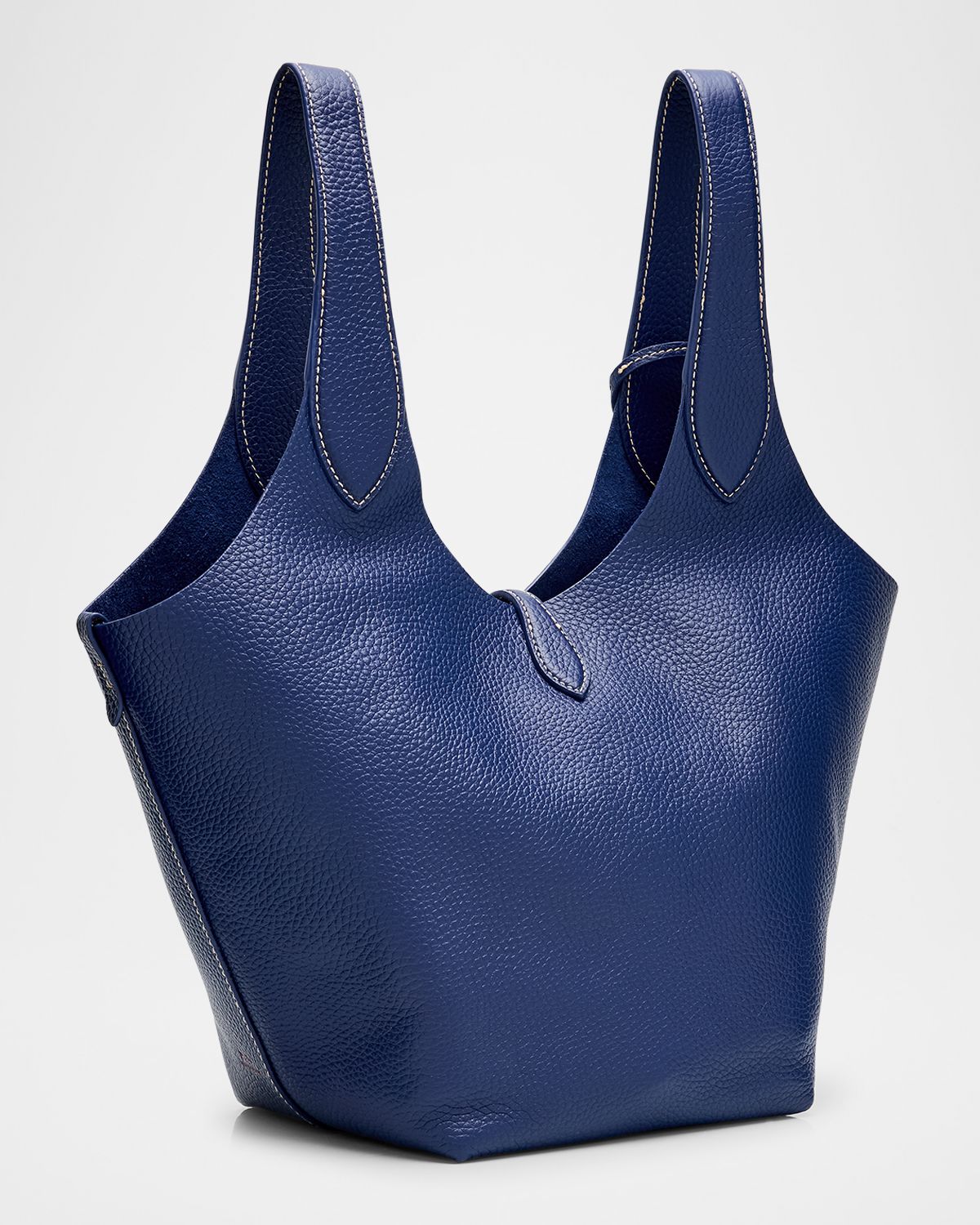 Polo Ralph Lauren Poly Play Medium Pebbled Leather Tote Bag