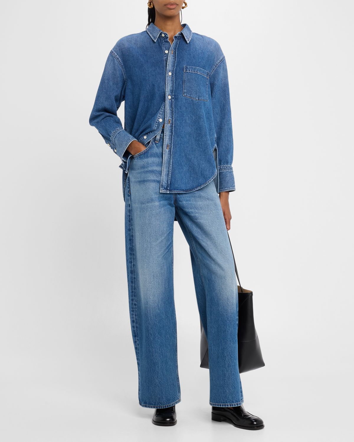 Good Work by Argent x Citizens of Humanity Ayla Baggy Straight-Leg Cotton Denim Jeans