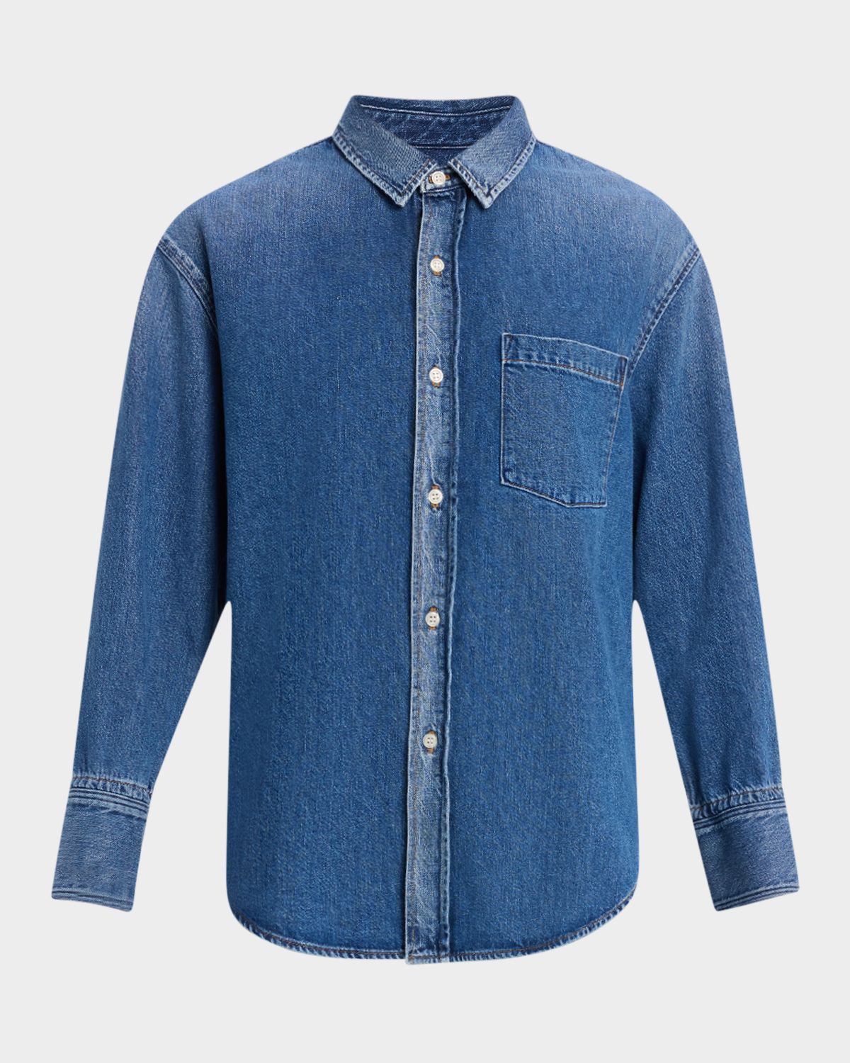 Good Work by Argent x Citizens of Humanity Harris Button-Down Cotton Denim Shirt