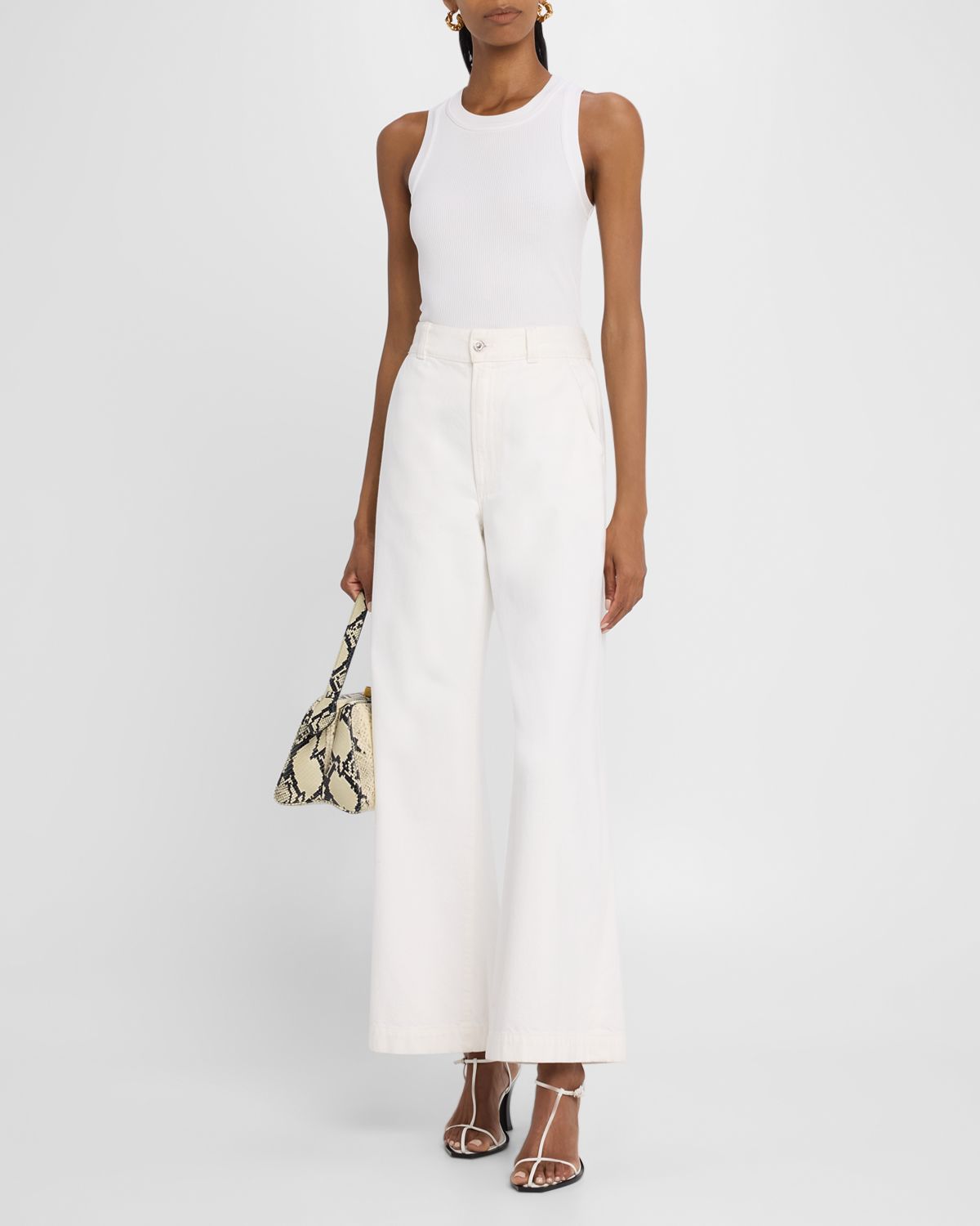 Good Work by Argent x Citizens of Humanity Isabel Crewneck Rib Knit Tank