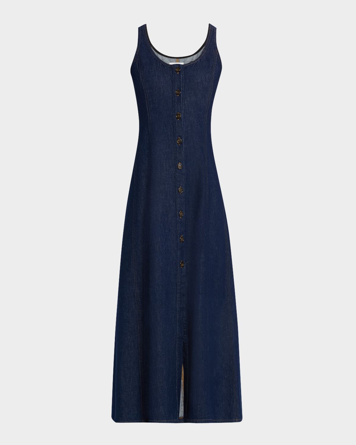 Good Work by Argent x Citizens of Humanity Farrow Sleeveless Cotton Denim Midi Dress | Thumbnail 6