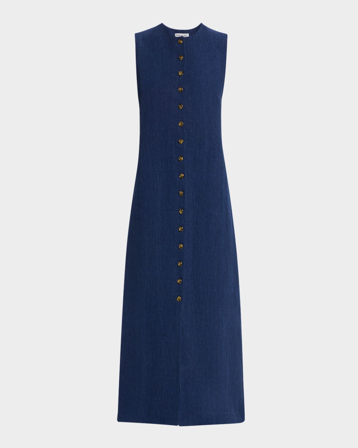 Good Work by Argent x Citizens of Humanity Sleeveless Button-Down Linen Midi Dress | Thumbnail 6