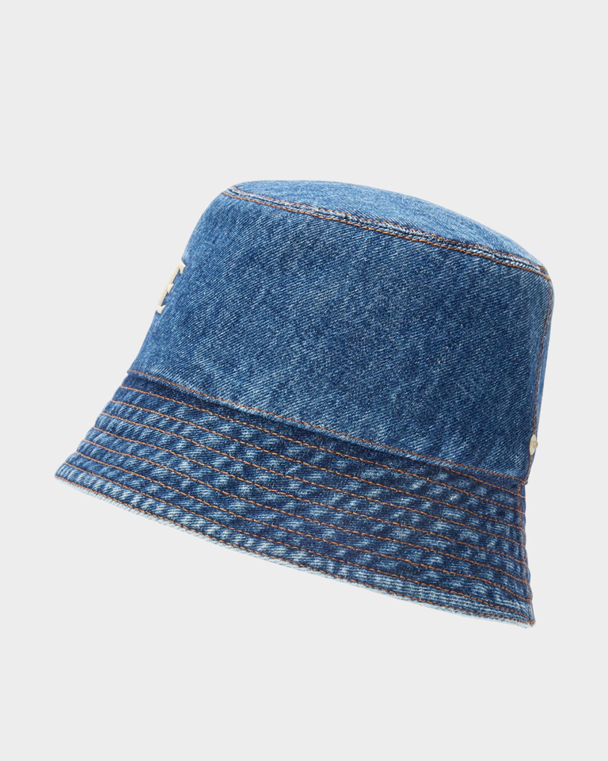 Loewe Logo Denim Bucket Hat