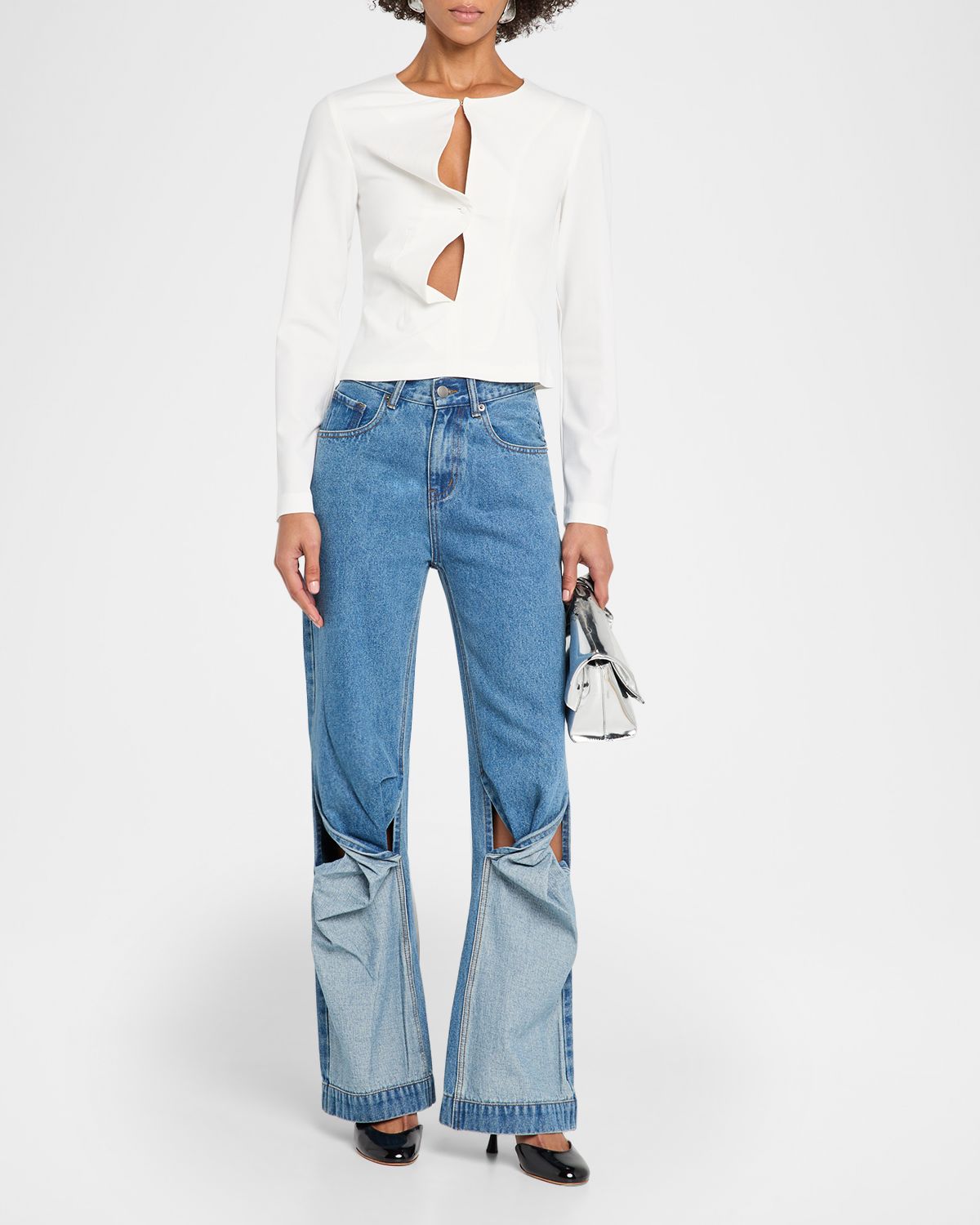 Wynn Hamlyn Mid-Rise Twist Jeans