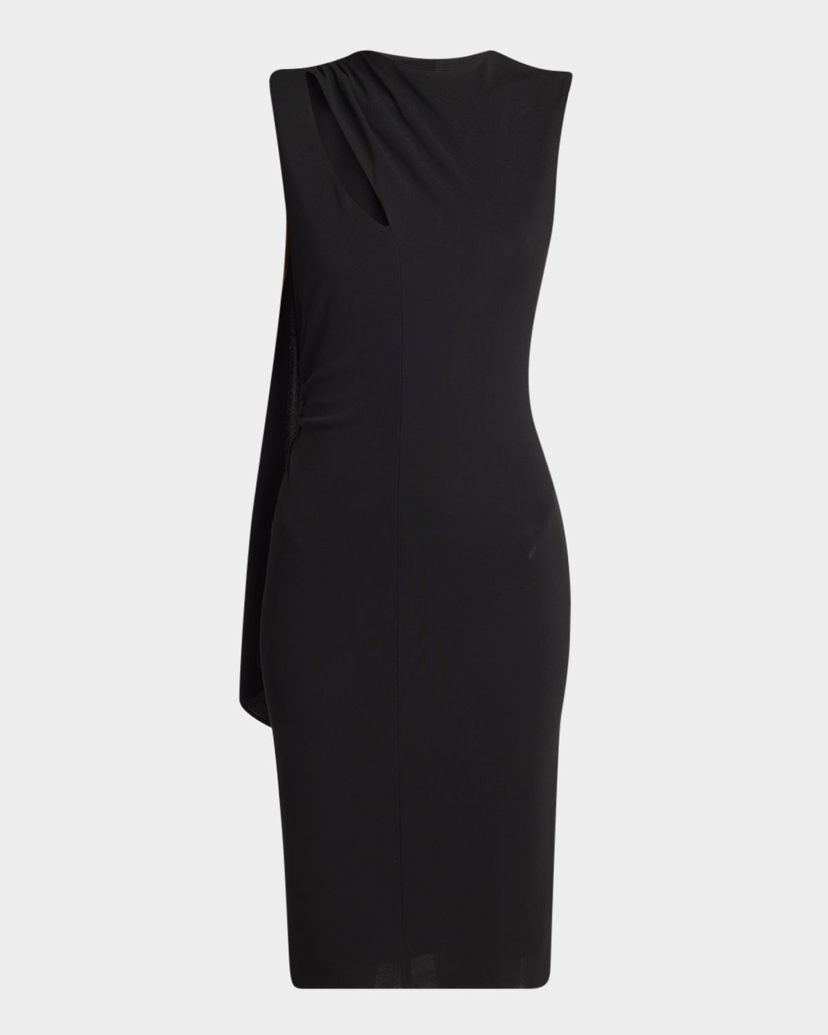 TOM FORD Cutout Shoulder-Drape Viscose Crepe Jersey Cocktail Dress | Thumbnail 6 TOM FORD Cutout Shoulder-Drape Viscose Crepe Jersey Cocktail Dress | Thumbnail 6