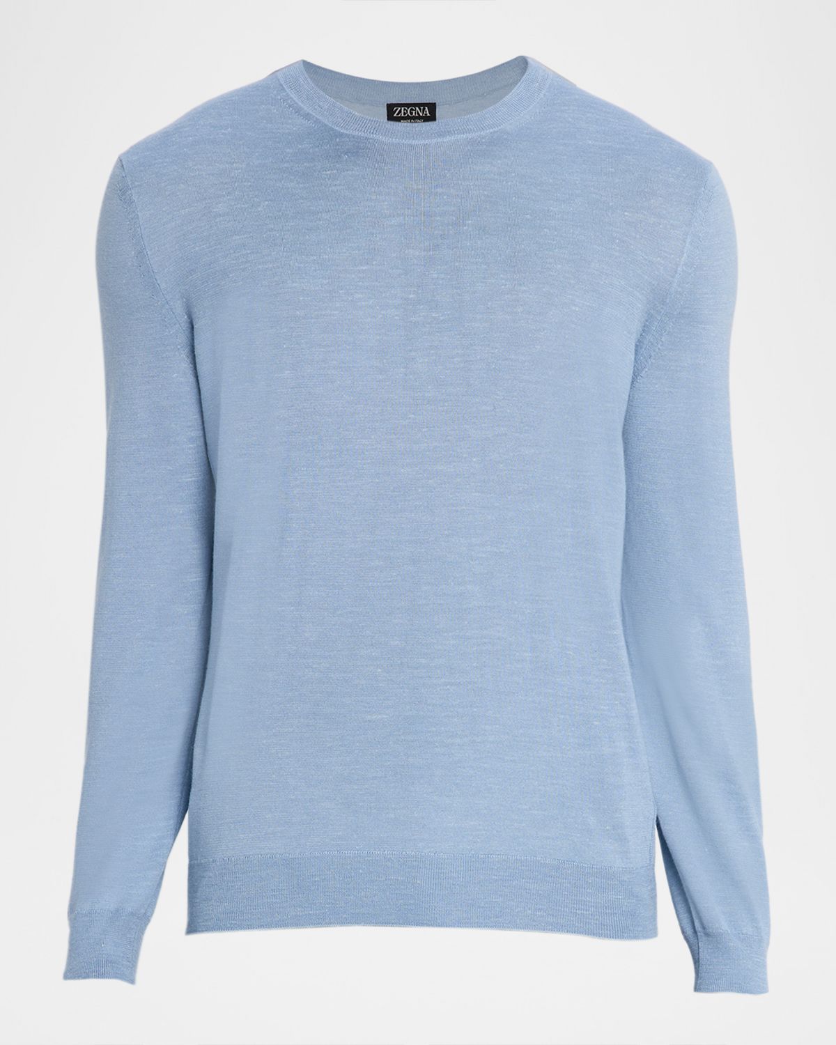 ZEGNA Men 's Melange Fine Knit Crewneck Sweater
