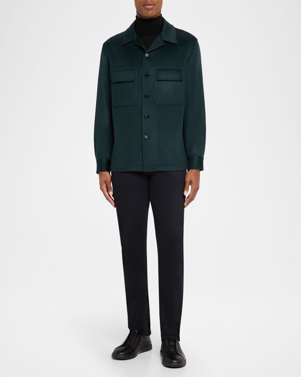 ZEGNA Men 's Oasi Cashmere Overshirt