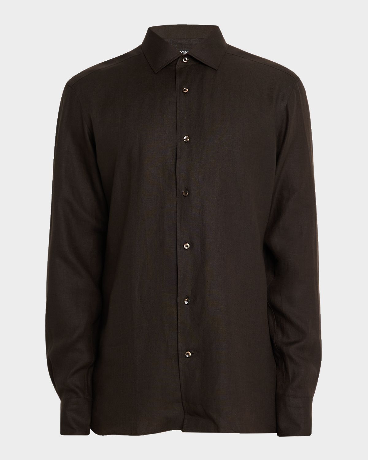 ZEGNA Men 's Oasi Lino Classic Fit Button-Down Shirt