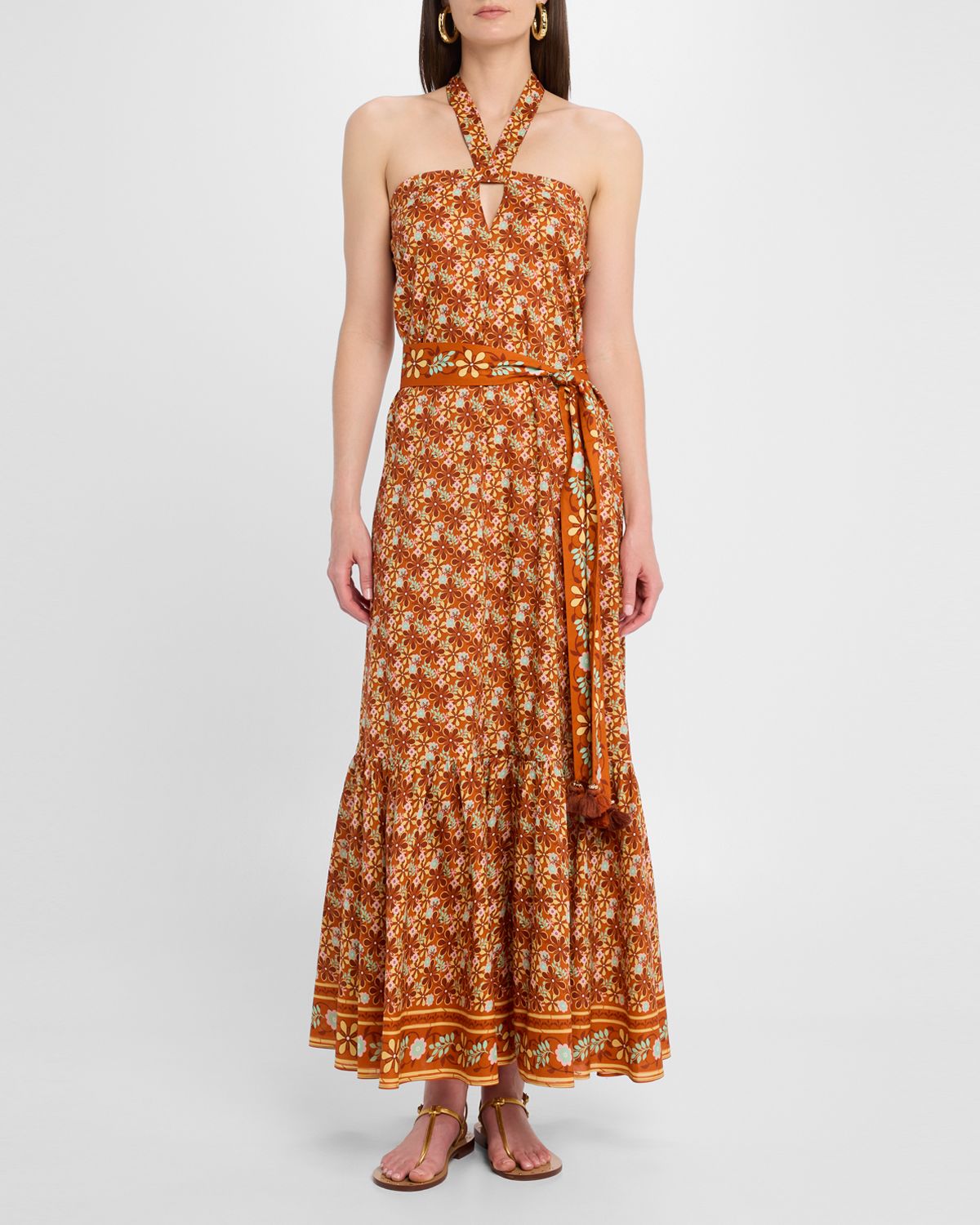 Figue Nylah Floral Halter Maxi Dress
