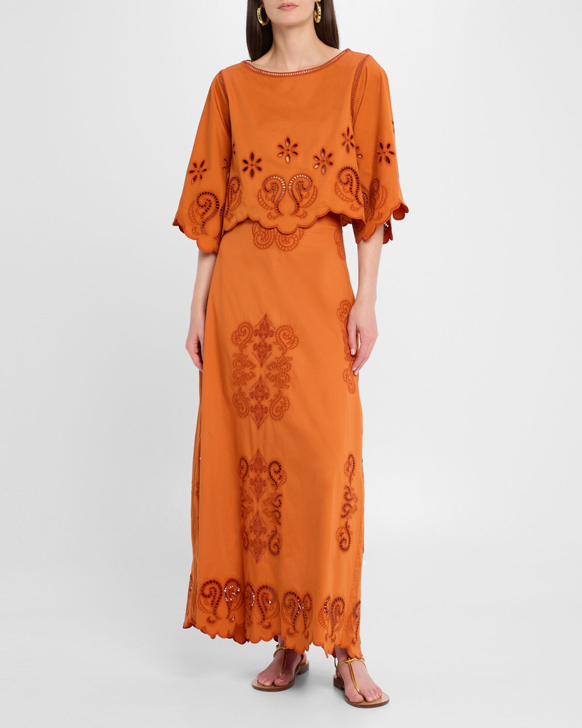 Figue Seline Broderie Anglaise Crop Top