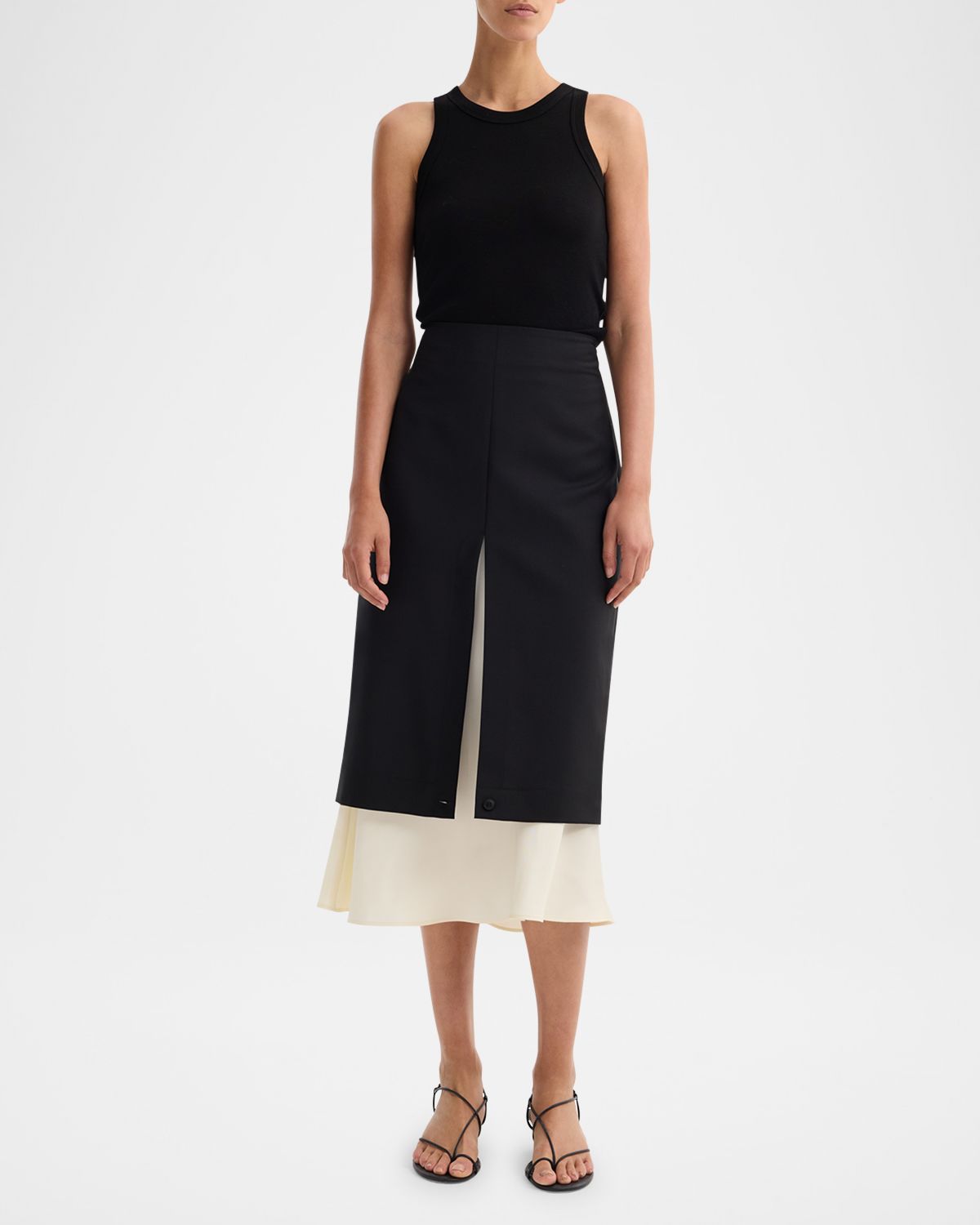 Rohe Contrast Upside Down Skirt