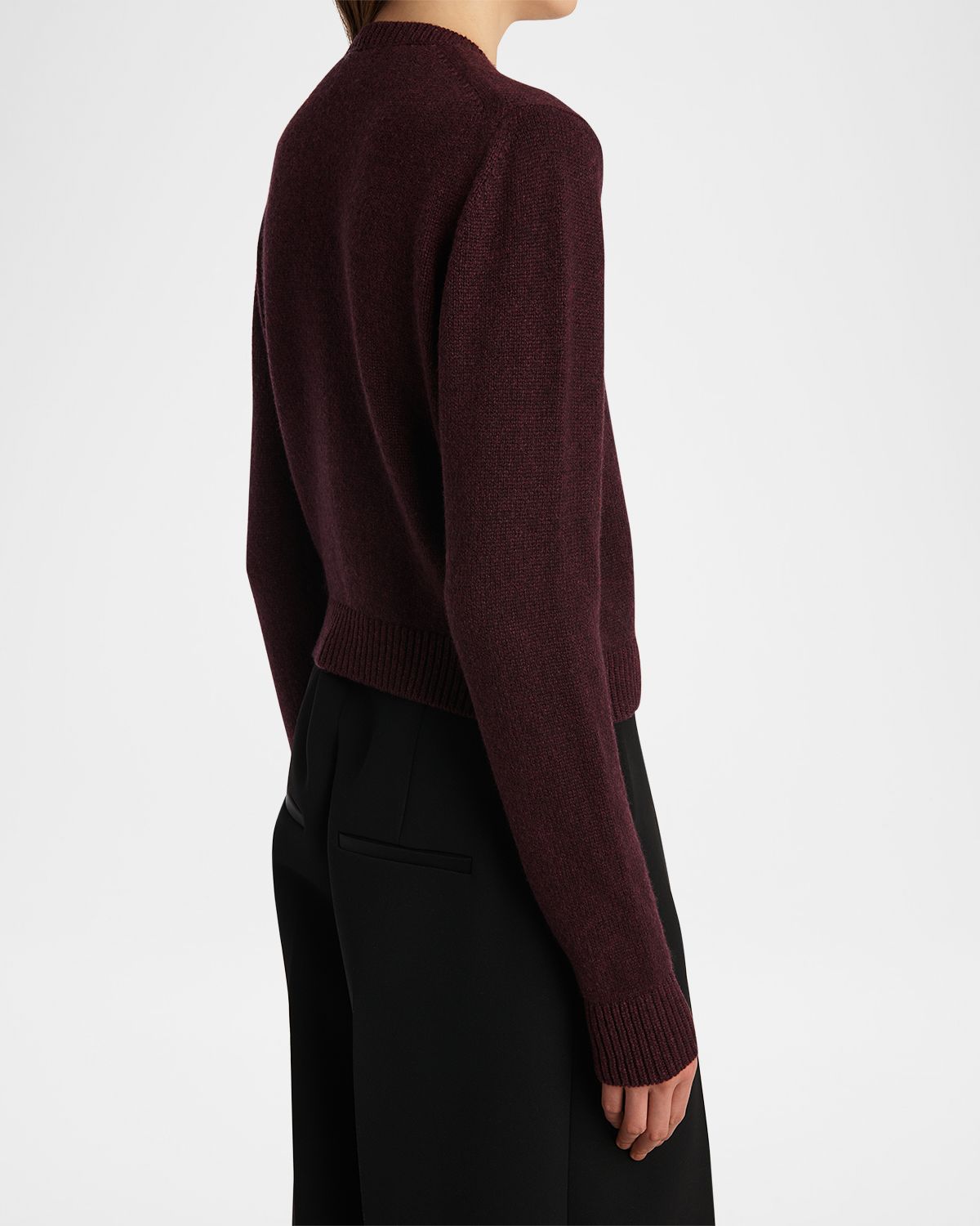 Khaite Everheart Cashmere Crewneck Cardigan