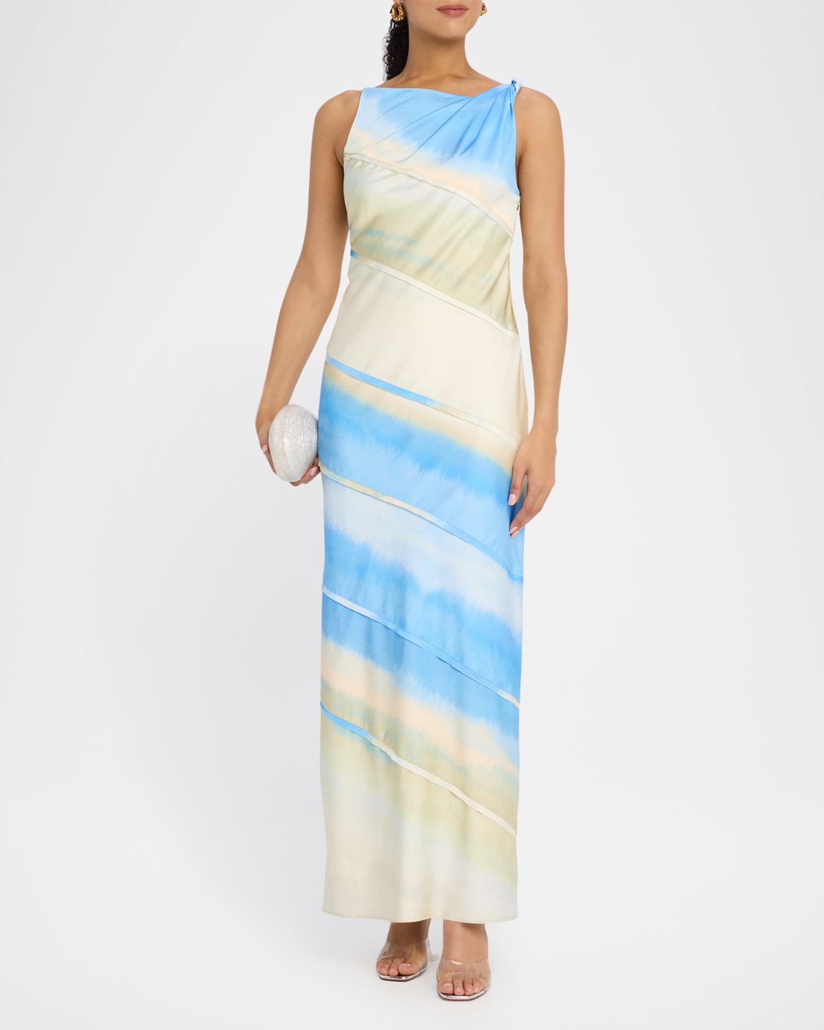 Significant Other Kahlo Twisted Sleeveless Gown