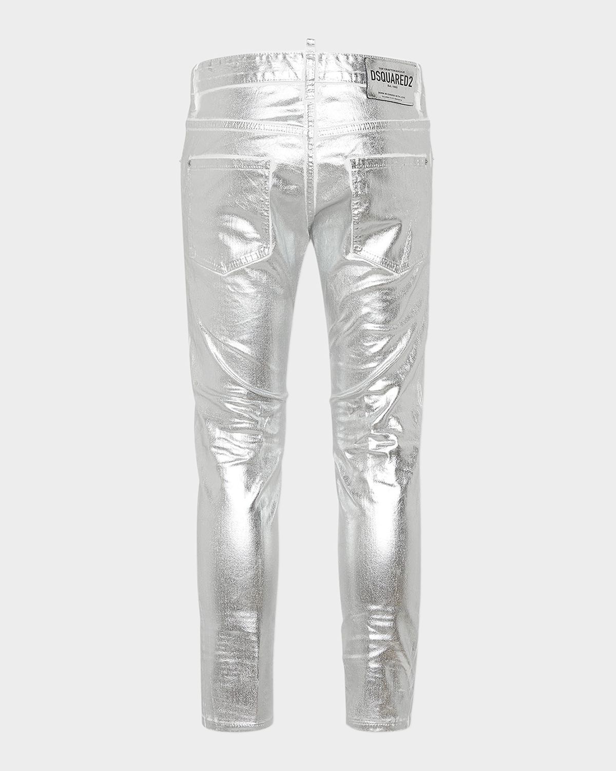 Dsquared2 Men 's Metallic Coated Skinny Jeans