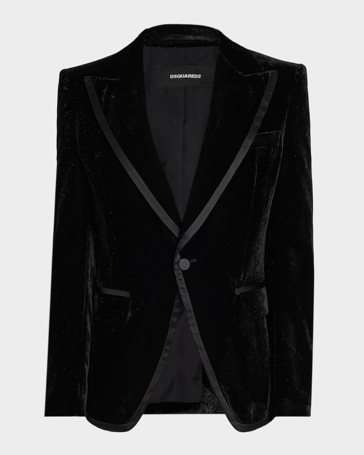 Dsquared2 Men 's Sparkling Velvet '70s Silk-Trim Blazer