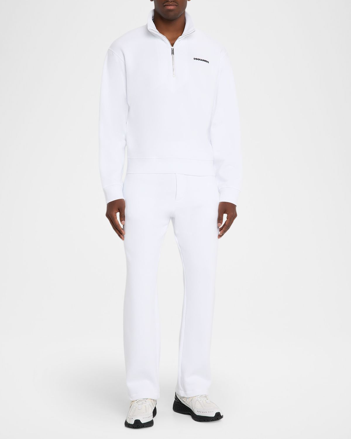 Dsquared2 Men 's Half-Zip Cotton Sweatshirt