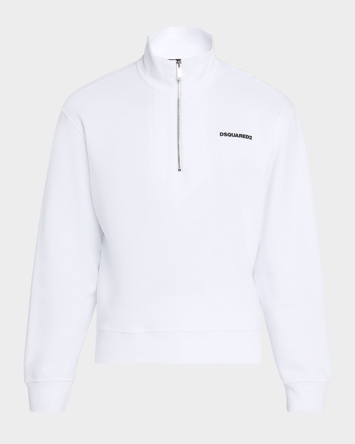 Dsquared2 Men 's Half-Zip Cotton Sweatshirt
