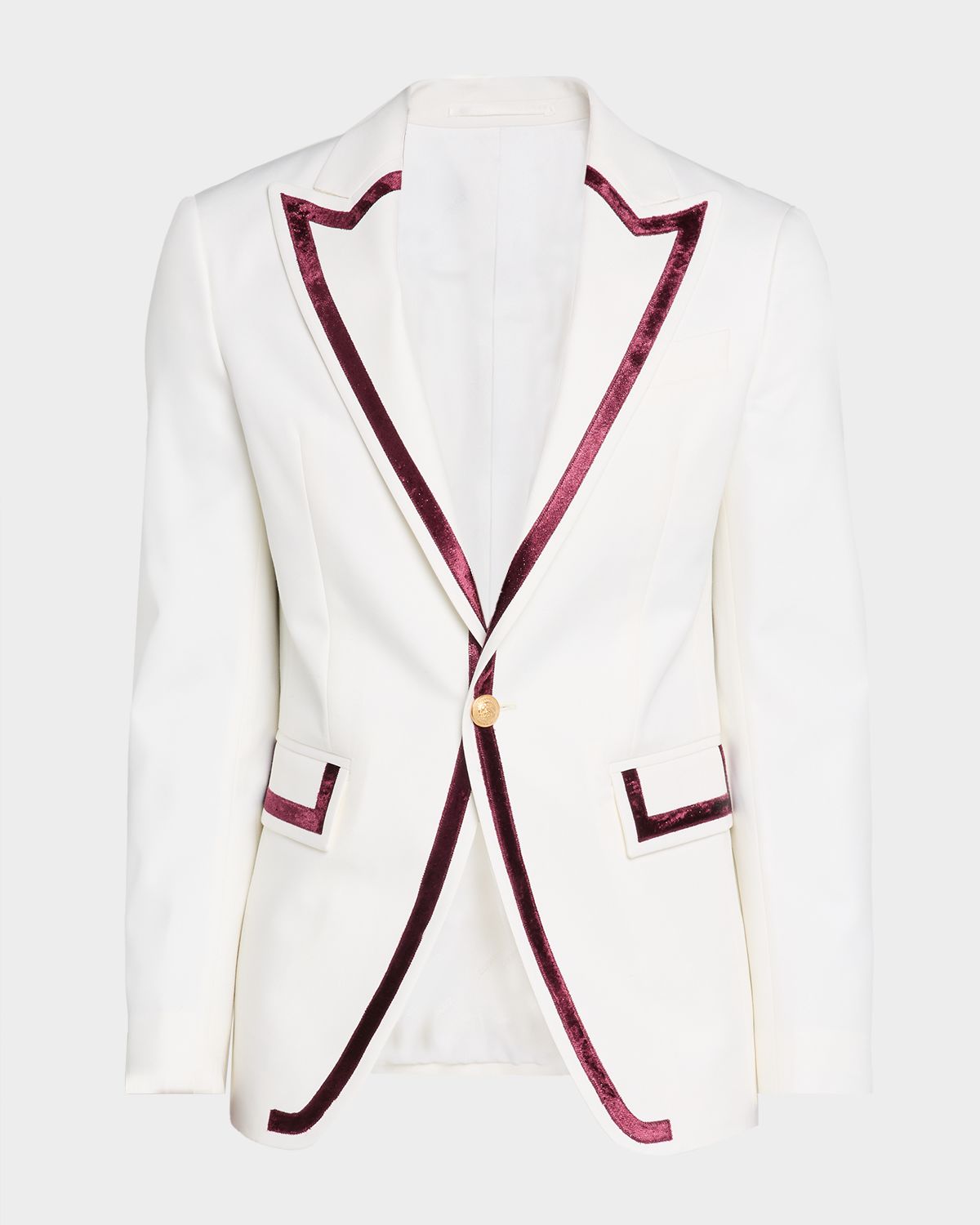Dsquared2 Men 's Berlin Velvet-Trim Peak Lapel Evening Blazer