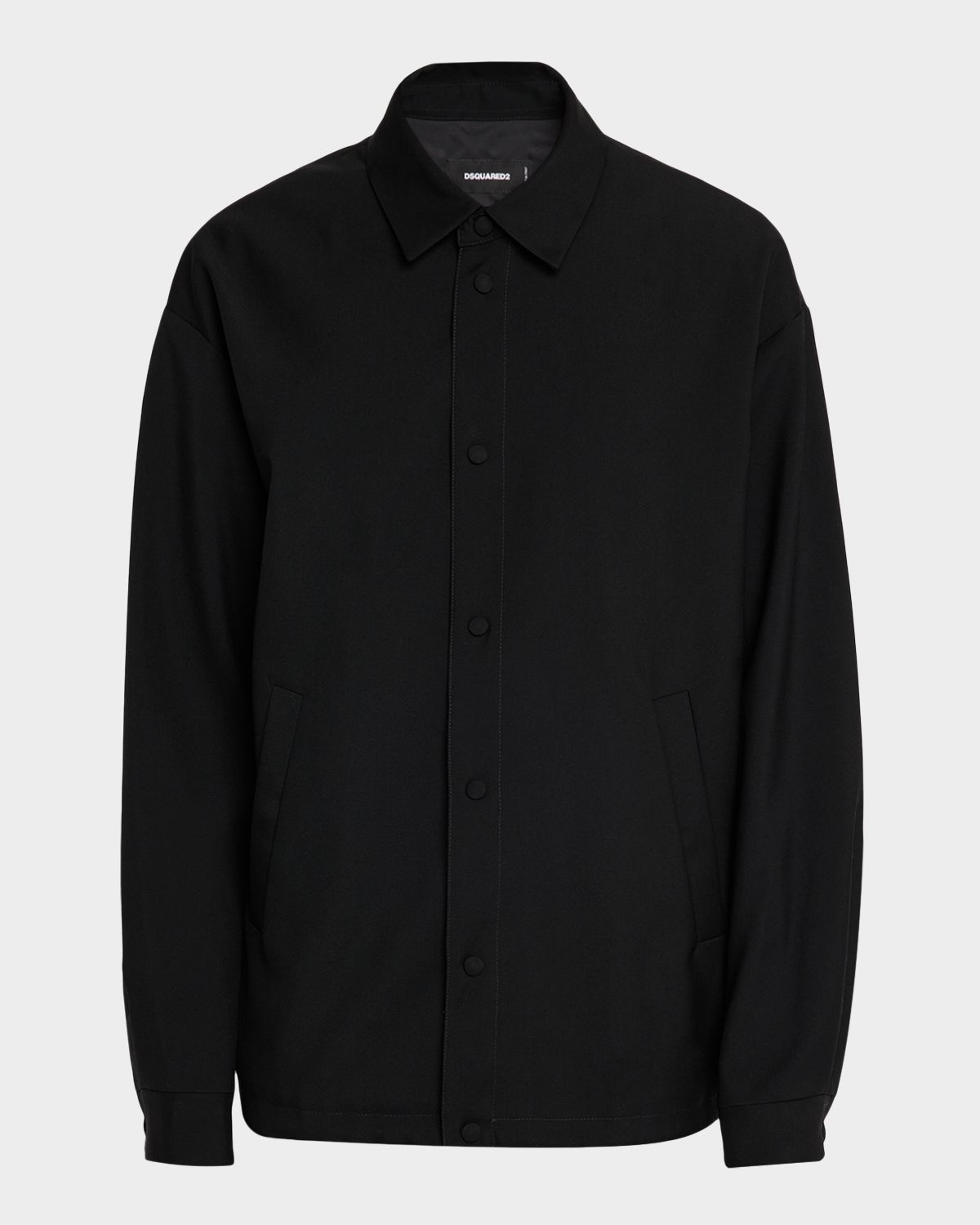 Dsquared2 Men 's Logo-Embroidered Wool-Blend Coach Jacket