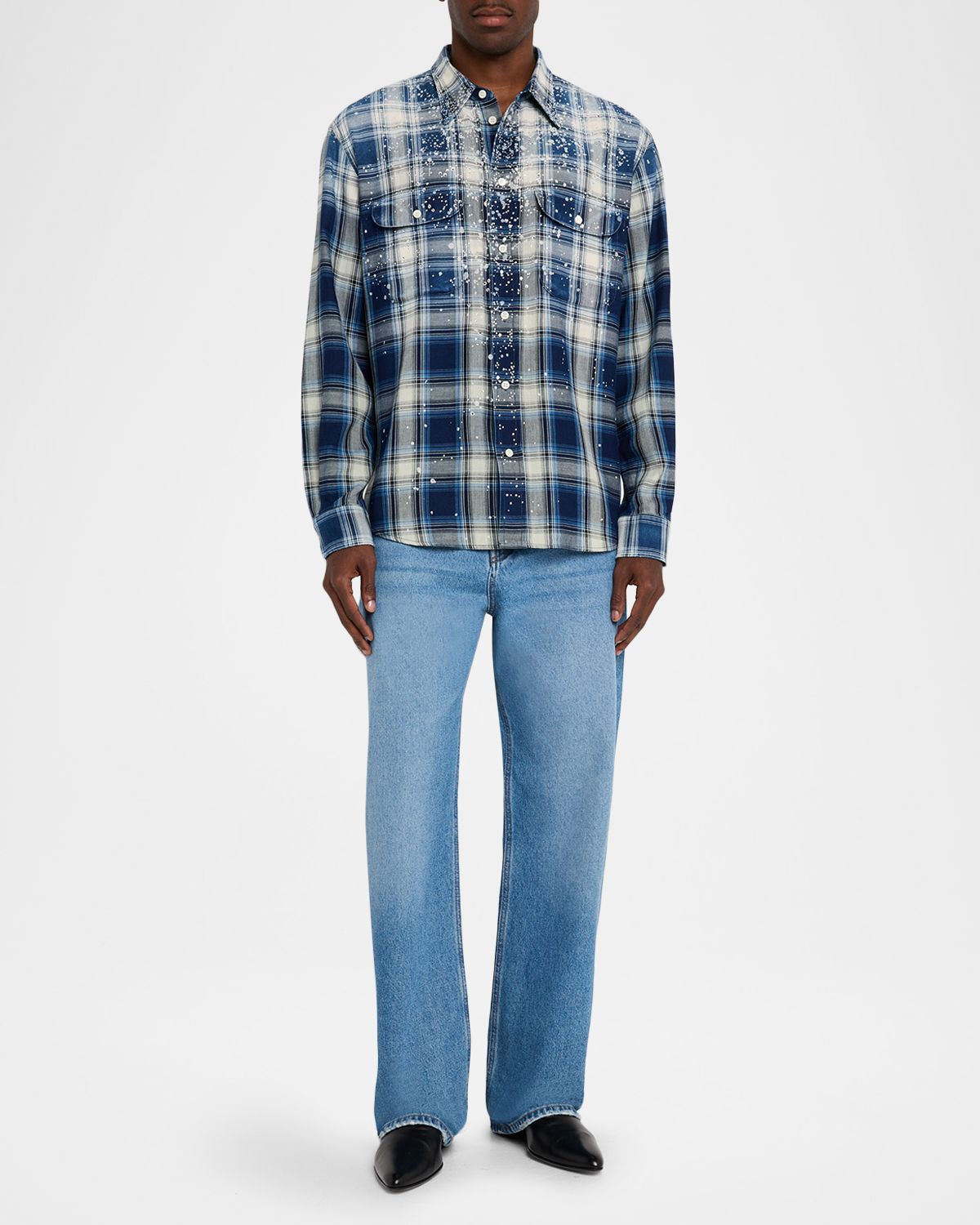 Dsquared2 Men 's Sparking Vintage Check Button-Down Shirt