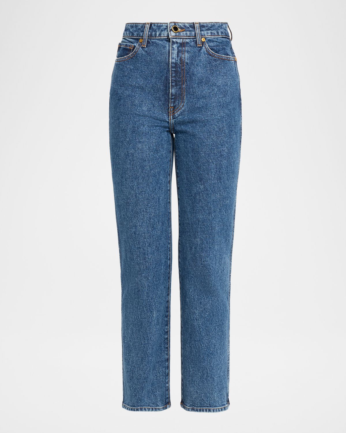 Khaite Abigail Slim-Leg Ankle Jeans
