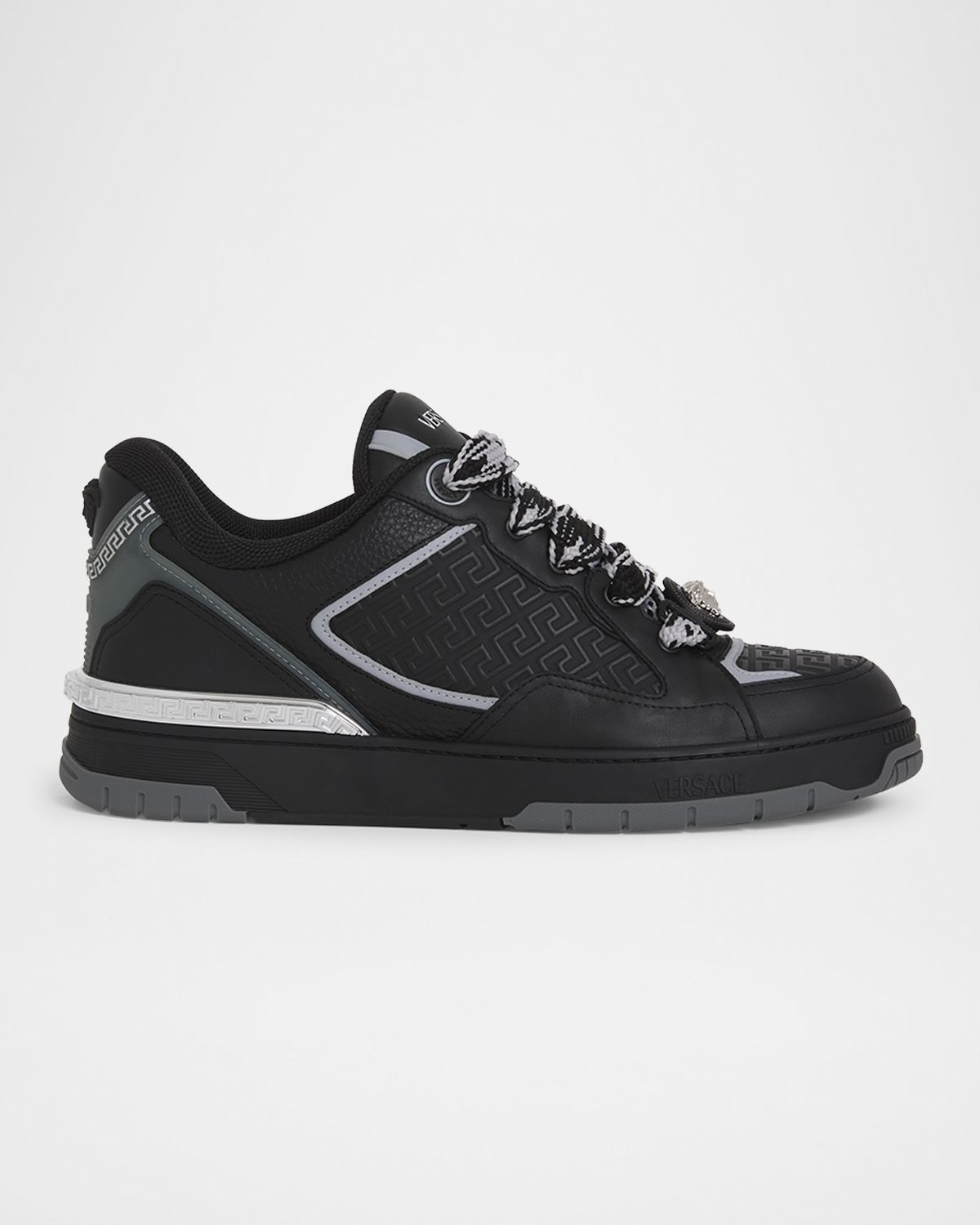 Versace Men 's Biggie Basket Leather Sneakers | Thumbnail 7 Versace Men 's Biggie Basket Leather Sneakers | Thumbnail 7