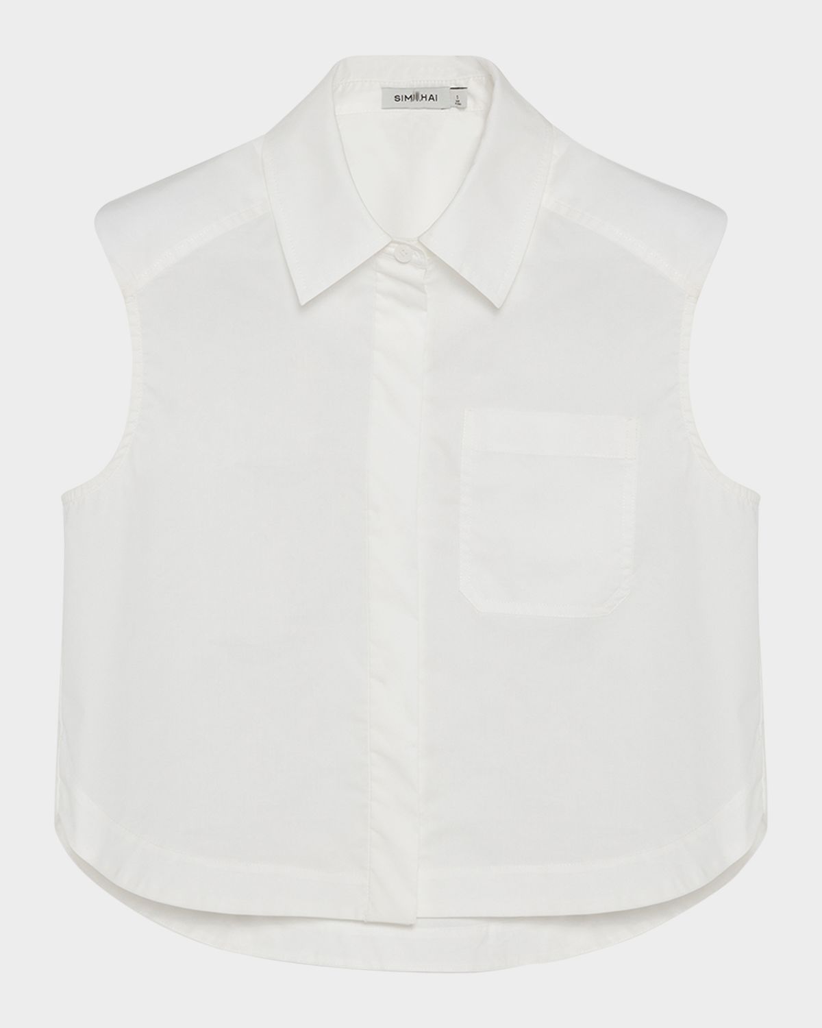 SIMKHAI Winslow Cropped Cotton Shirt