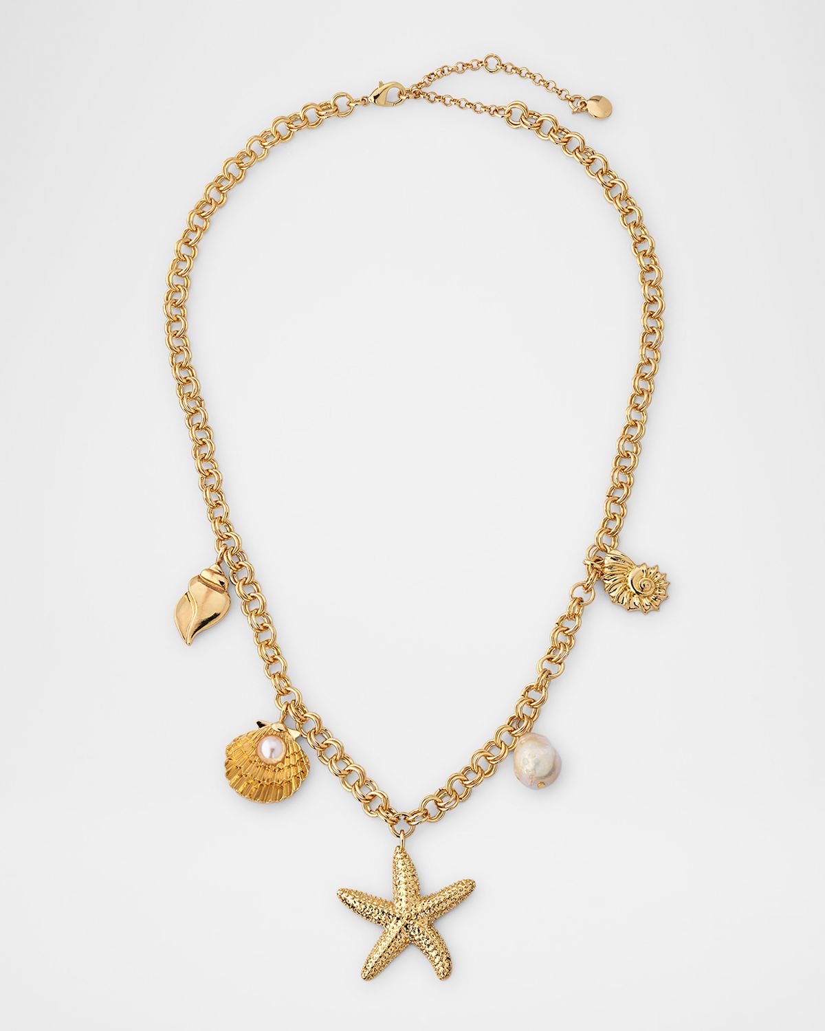 BaubleBar Mariam Charm Necklace with Pearls