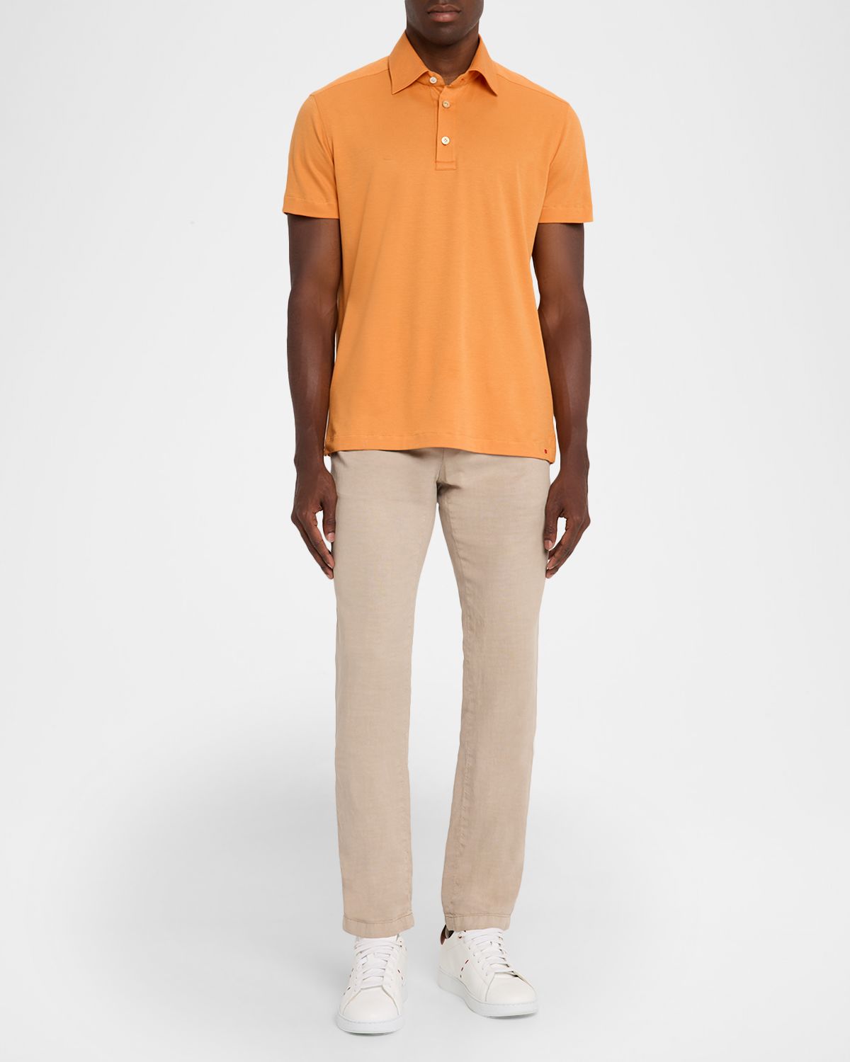 Kiton Men 's Cotton Classic-Fit Polo Shirt