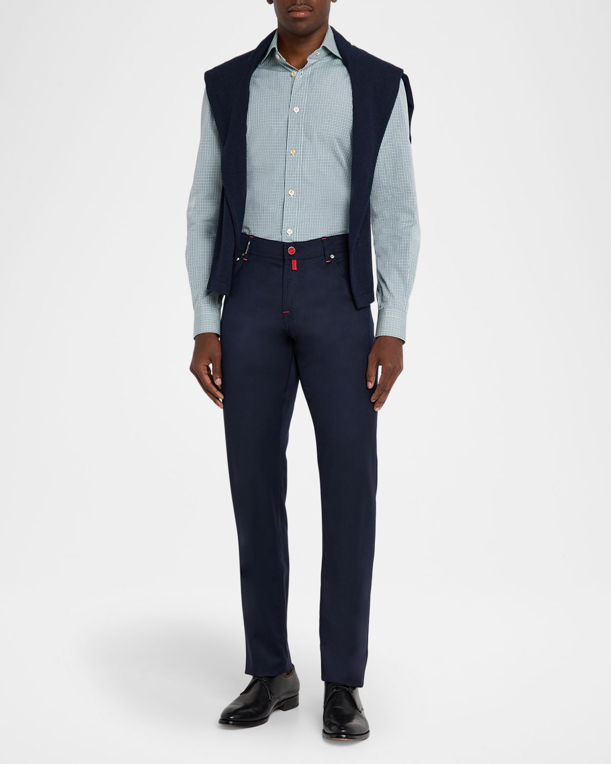 Kiton Men 's Wool Five-Pocket Trousers