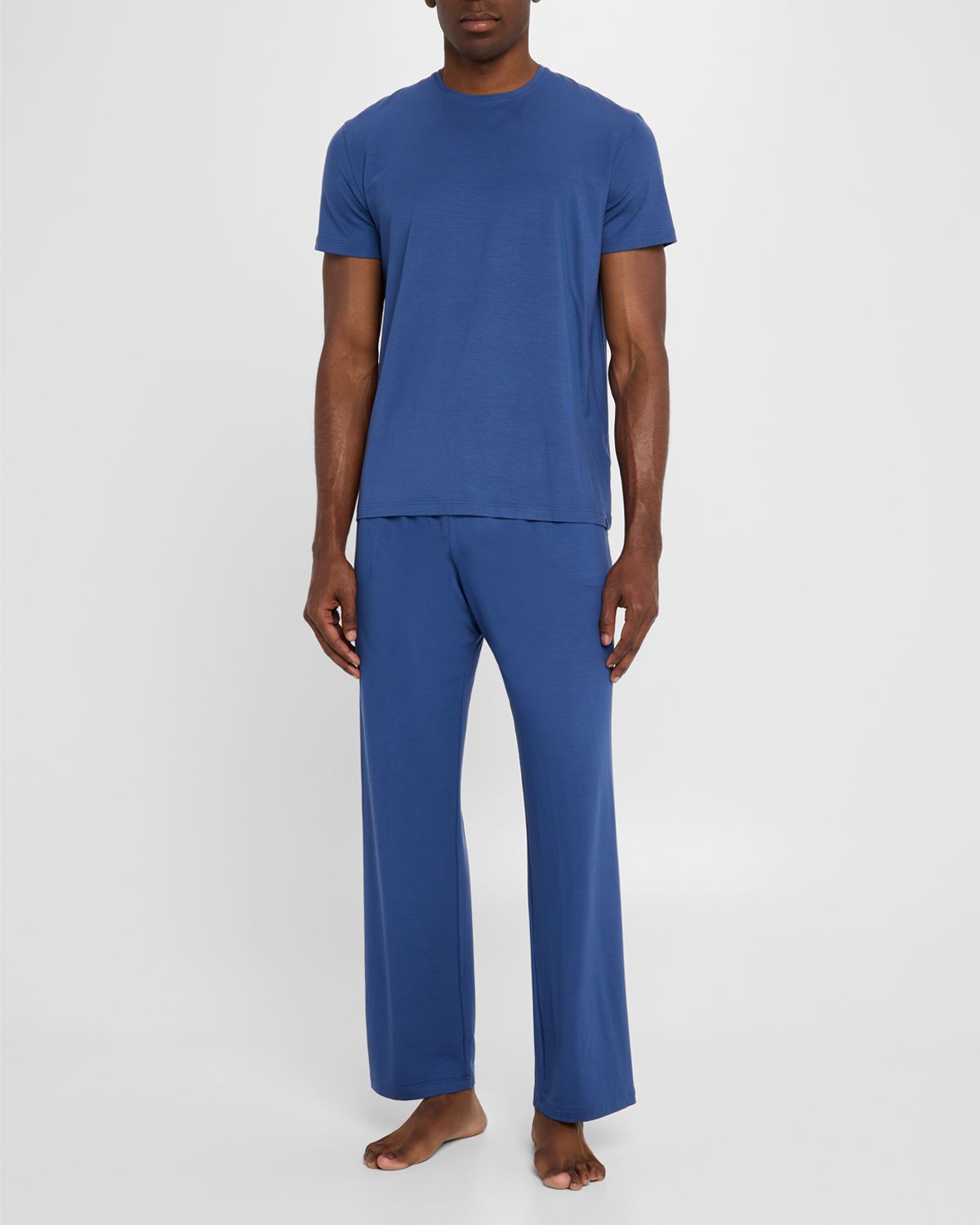 Derek Rose Men 's Basel Micro-Modal Crewneck T-Shirt