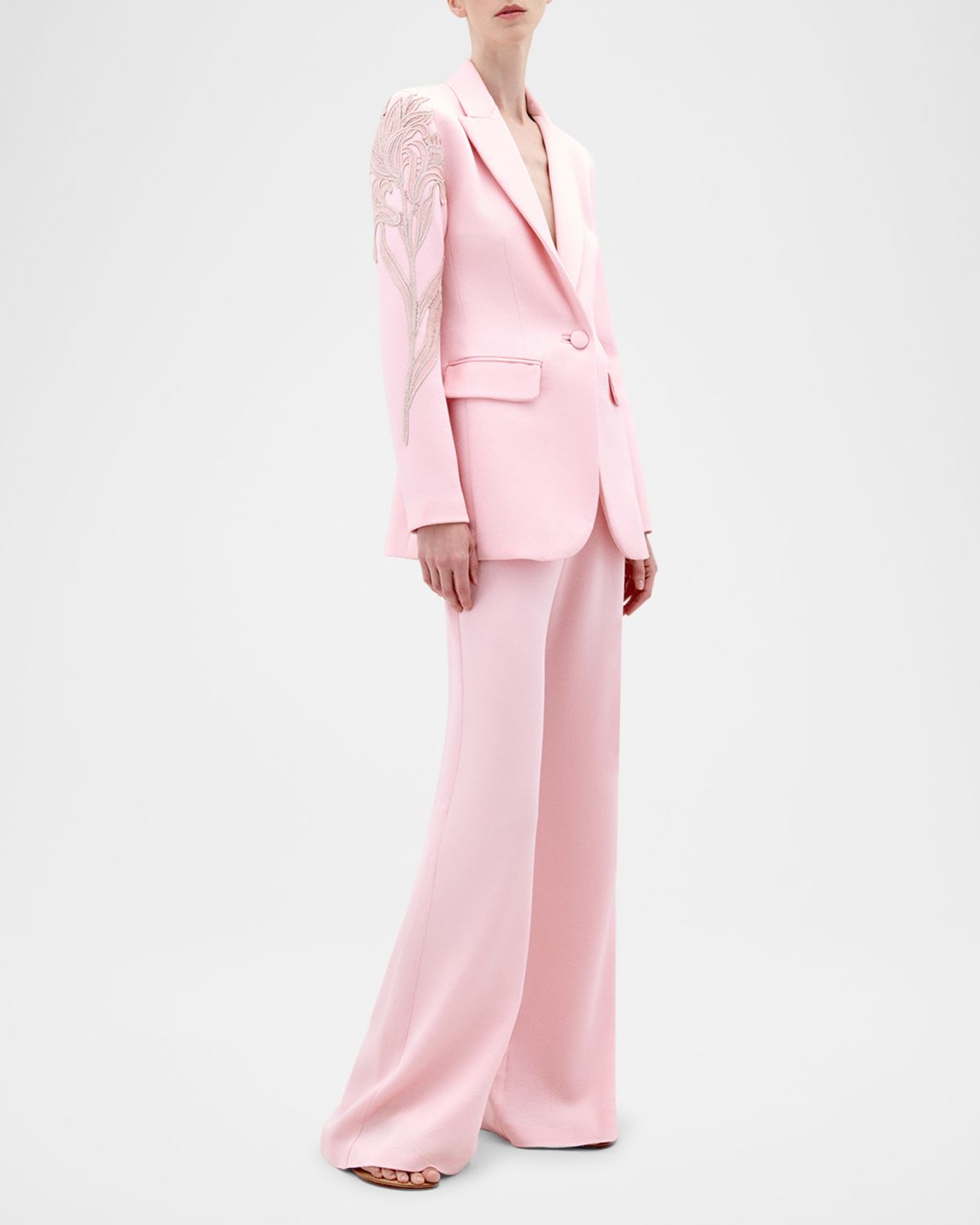 Silvia Tcherassi Rebeca Lace Single-Breasted Jacket