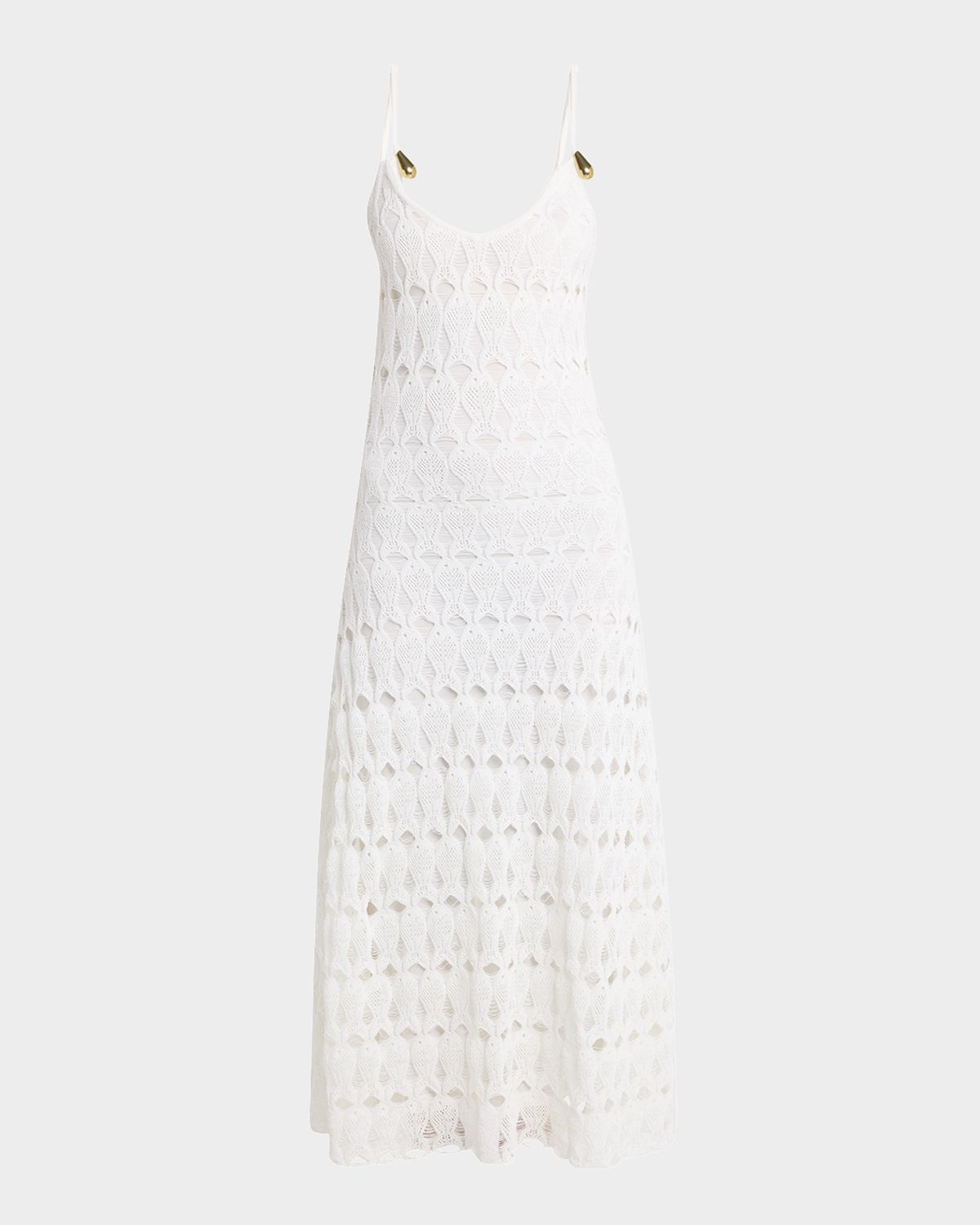 Bottega Veneta Fish Lace Sleeveless Dress