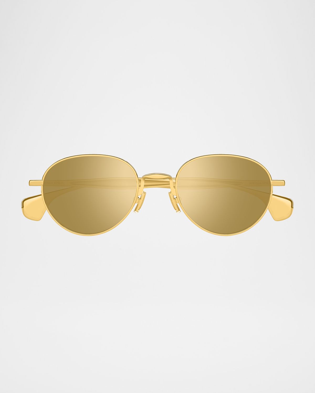 Bottega Veneta BV1396S Round Metal Sunglasses