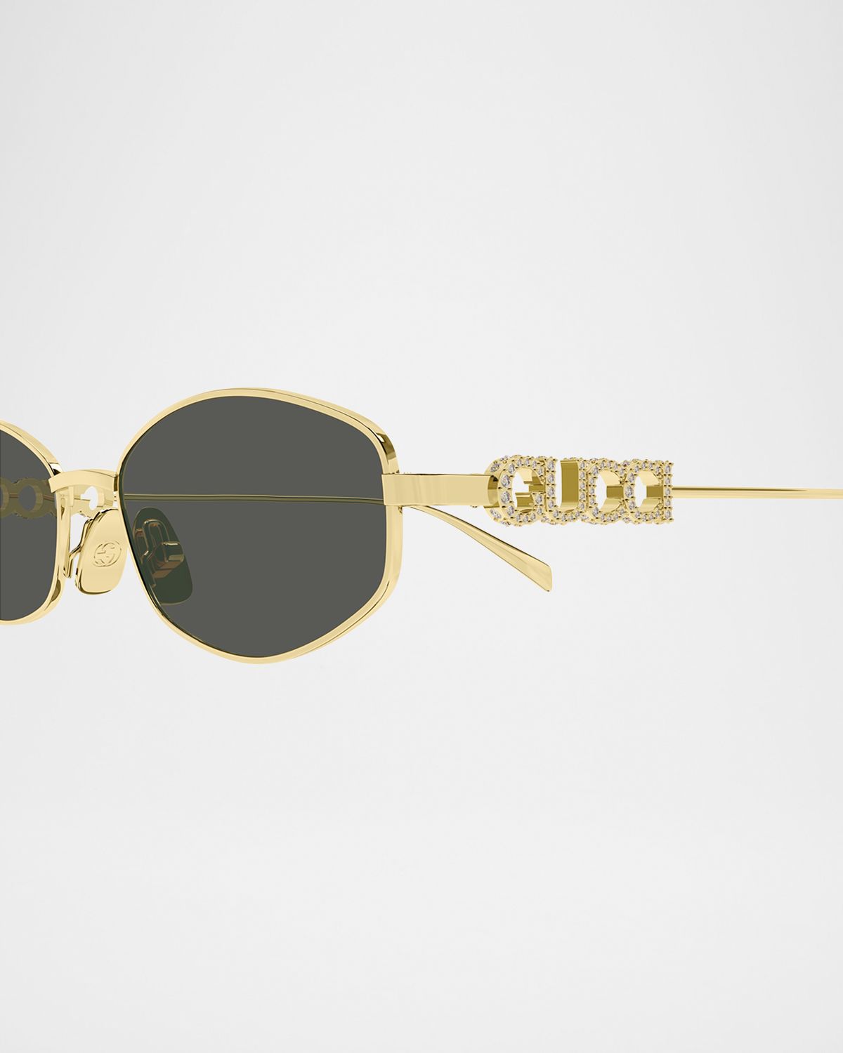 Gucci GG1802S Oval Metal Sunglasses