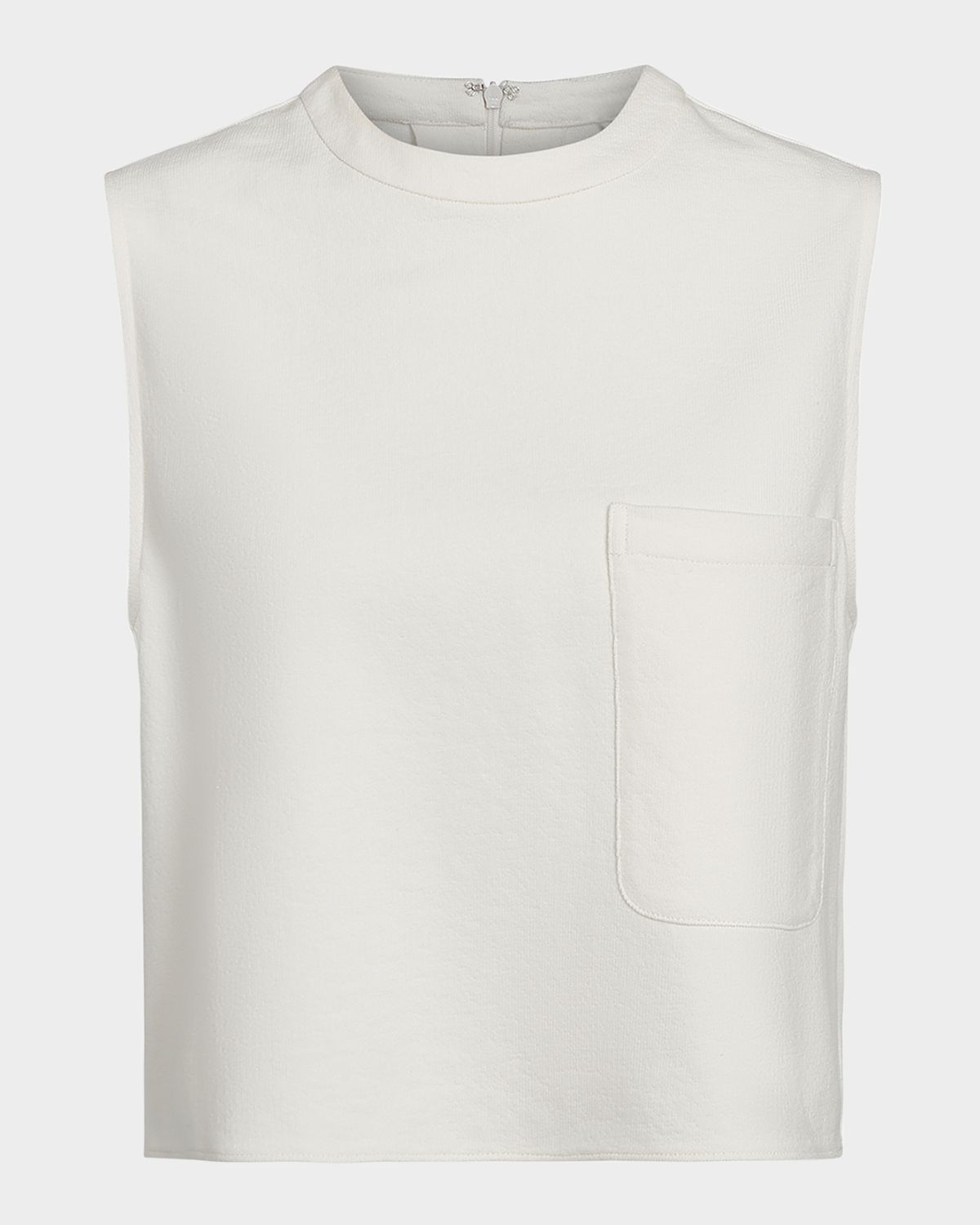 TWP Cropped Leather Muscle Tank