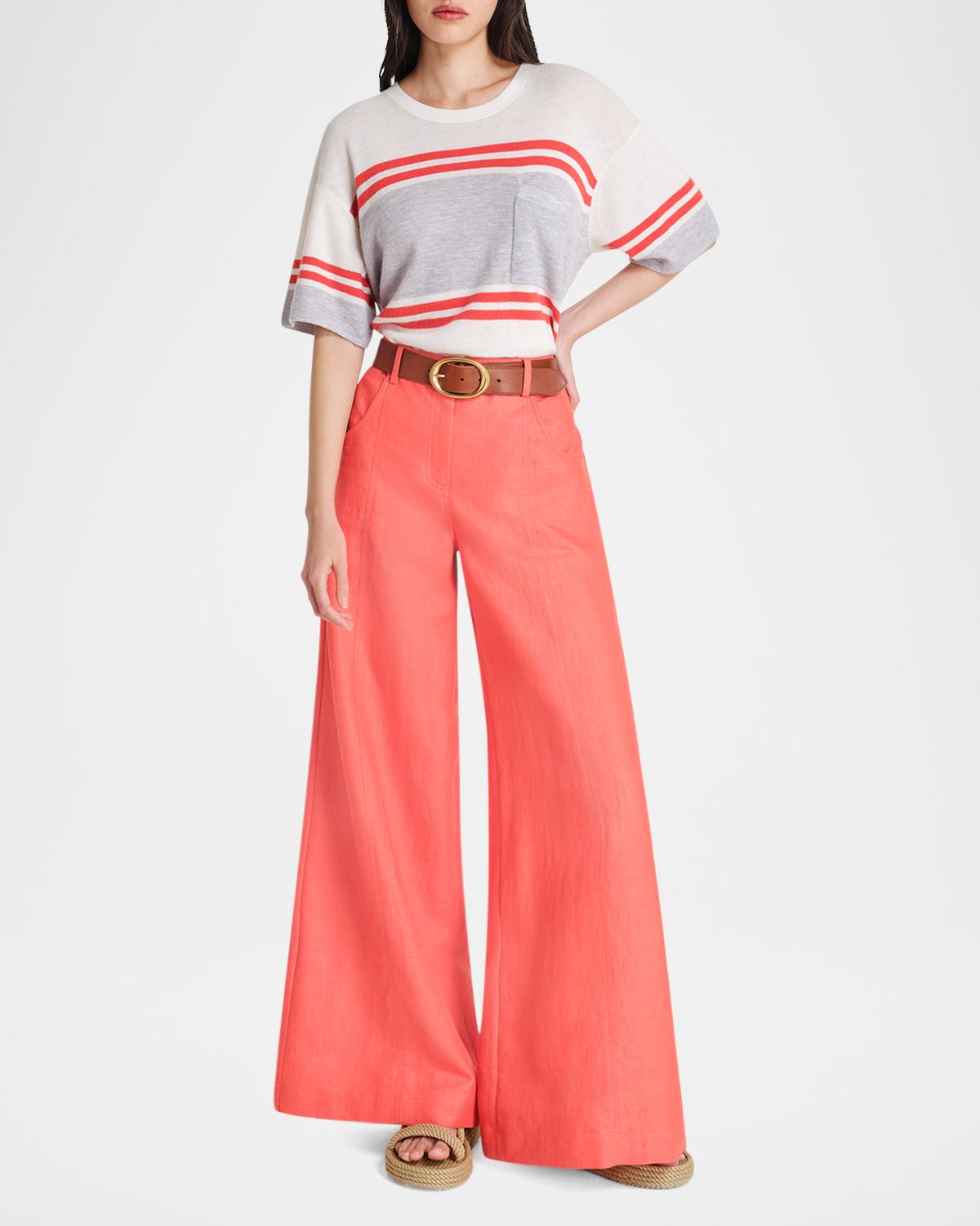 TWP Engineered Stripe Big Boy Tee