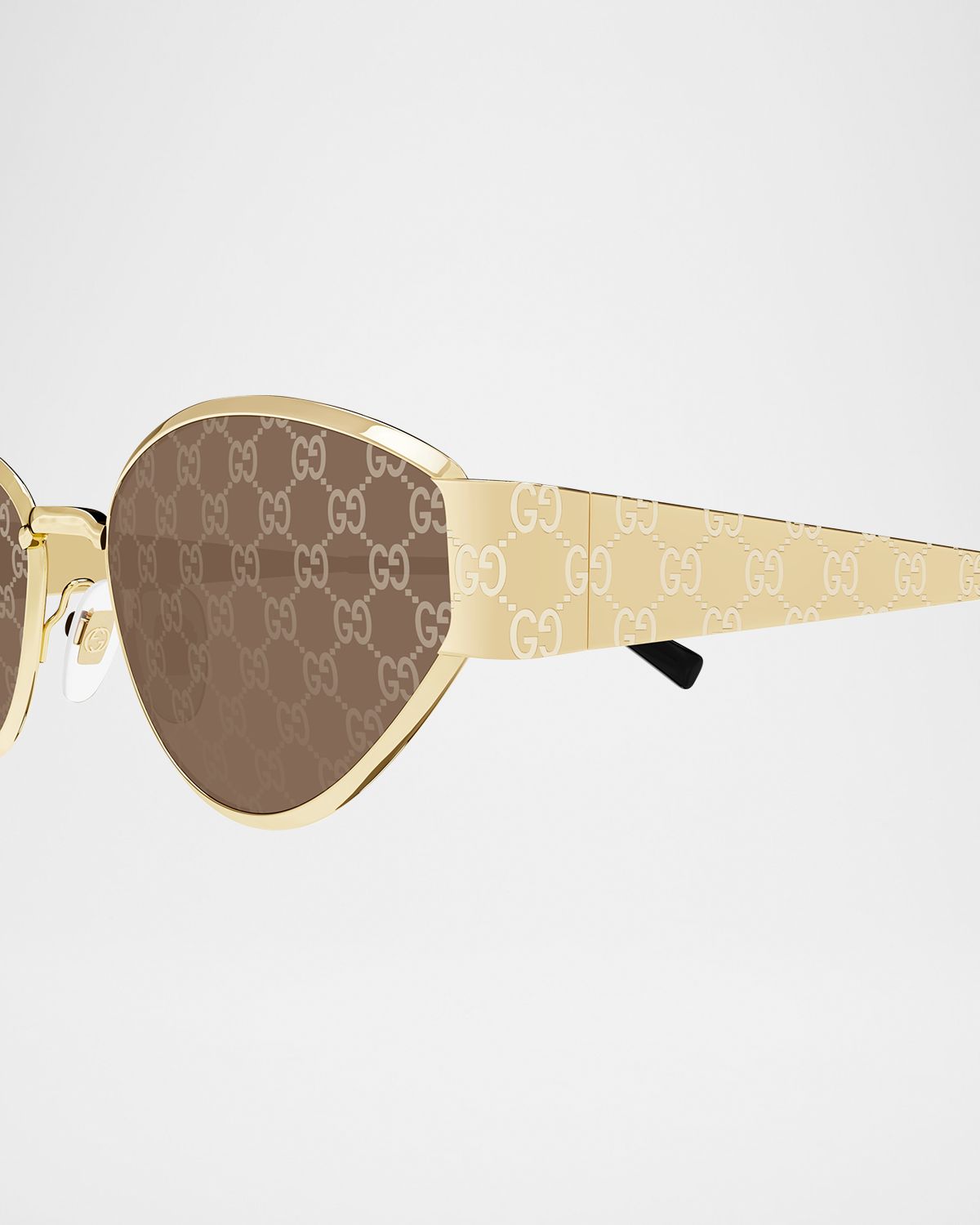 Gucci GG Metal Oval Sunglasses